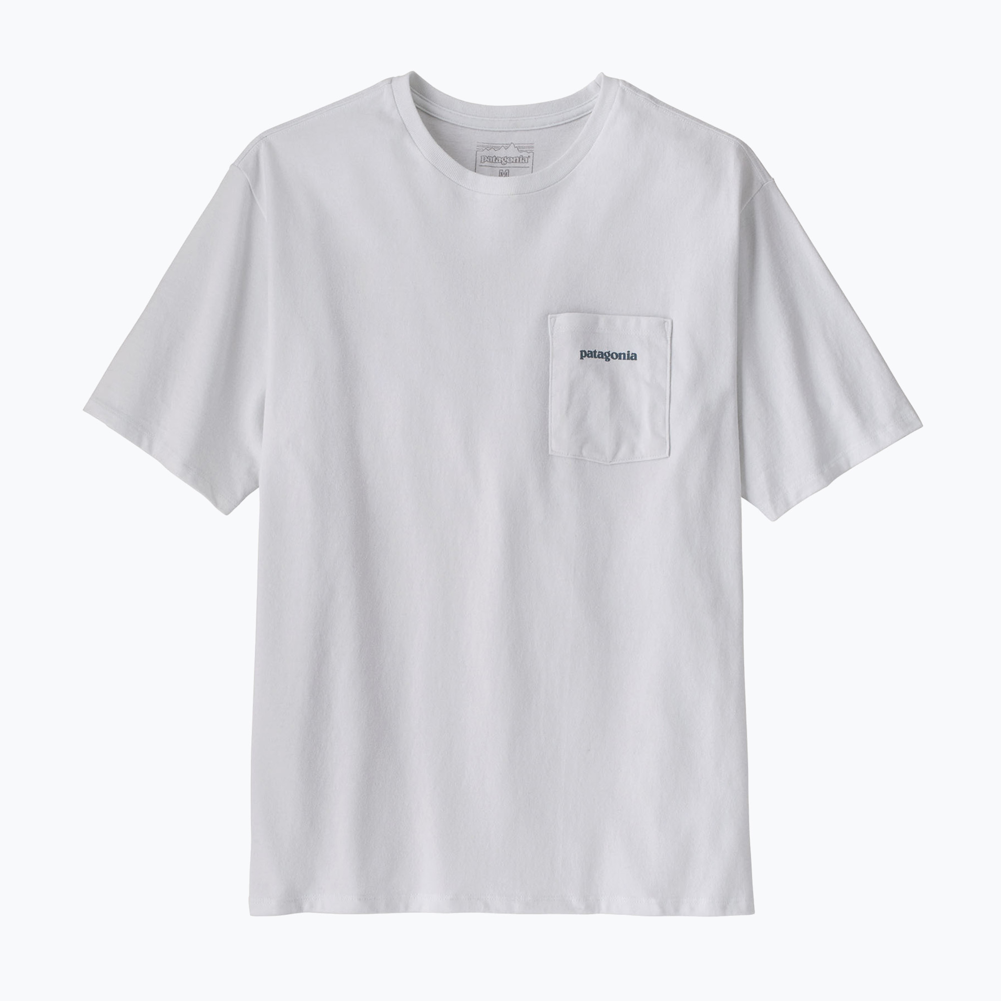 Мъжка тениска Patagonia Boardshort Logo Pocket Responsibili fiber white