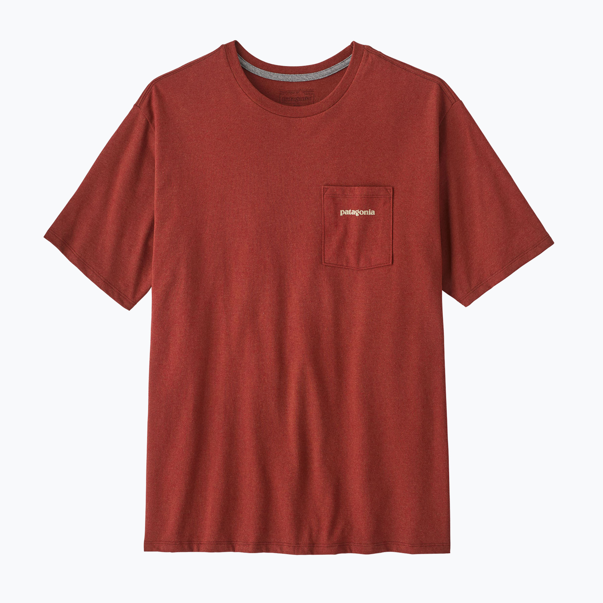 Мъжка тениска Patagonia Boardshort Logo Pocket Responsibili rusty red