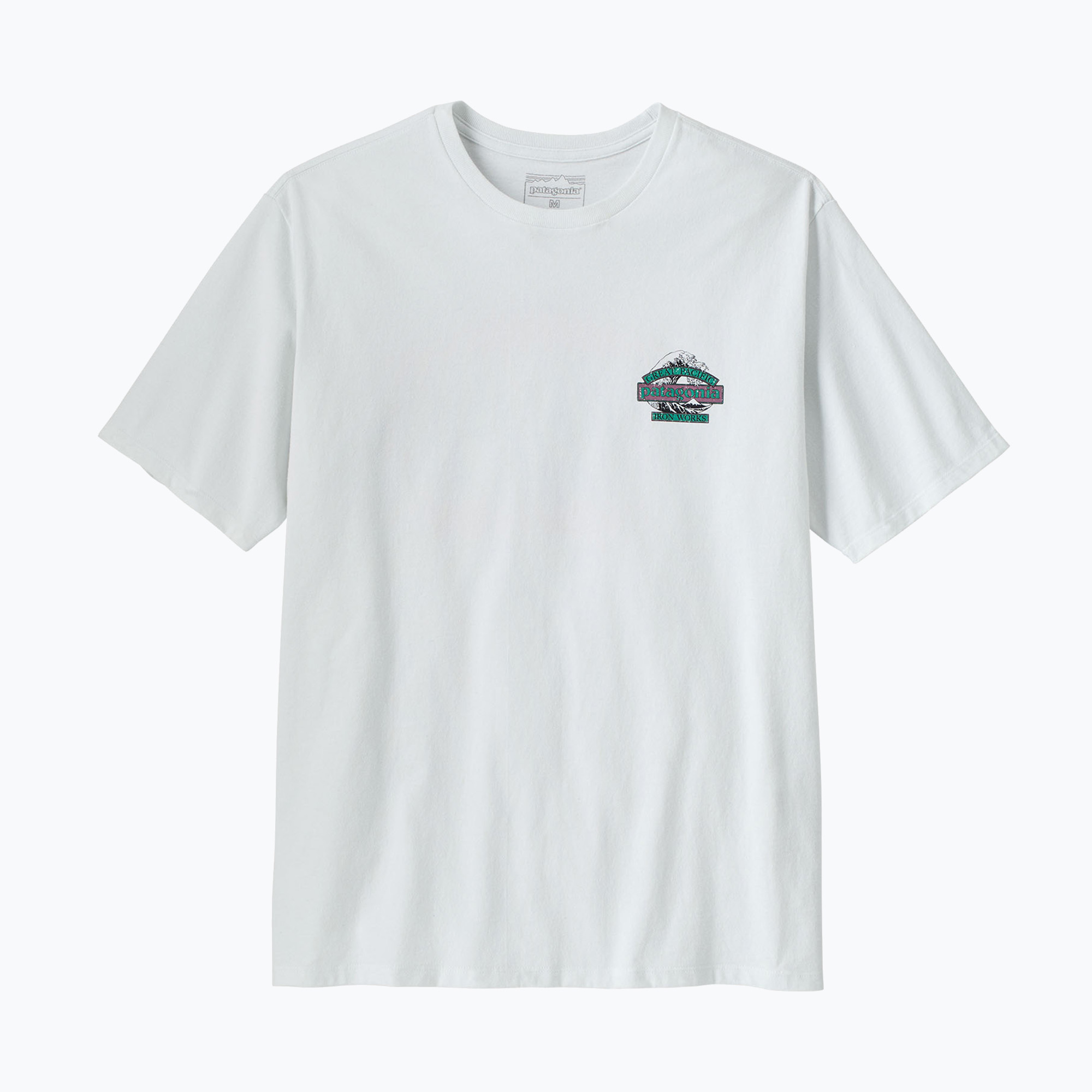 Мъжка тениска Patagonia Great Waves Responsibili-Tee fiber white