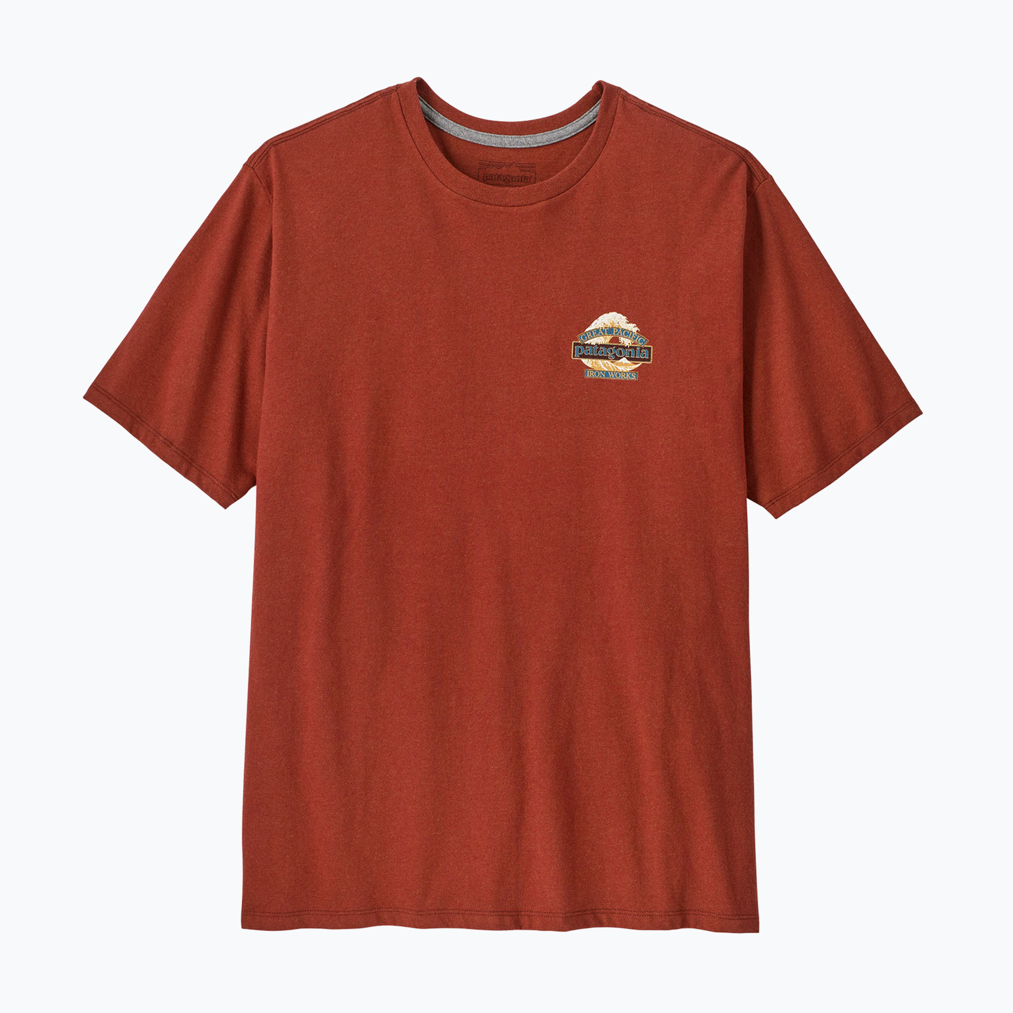 Мъжка тениска Patagonia Great Waves Responsibili-Tee rusty red