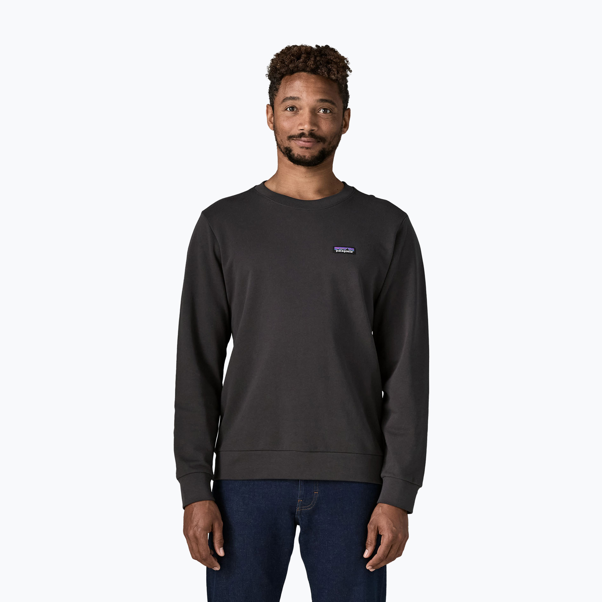 Bluză pentru bărbați Patagonia Daily Crew ink bllack