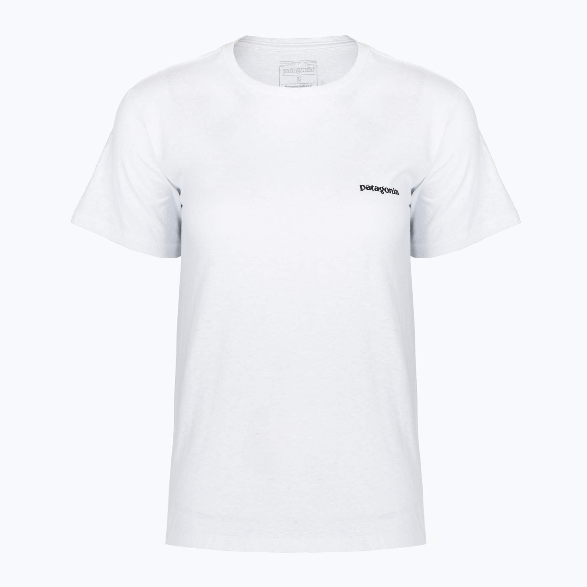 Дамска тениска Patagonia P-6 Logo Responsibili-Tee fiber white