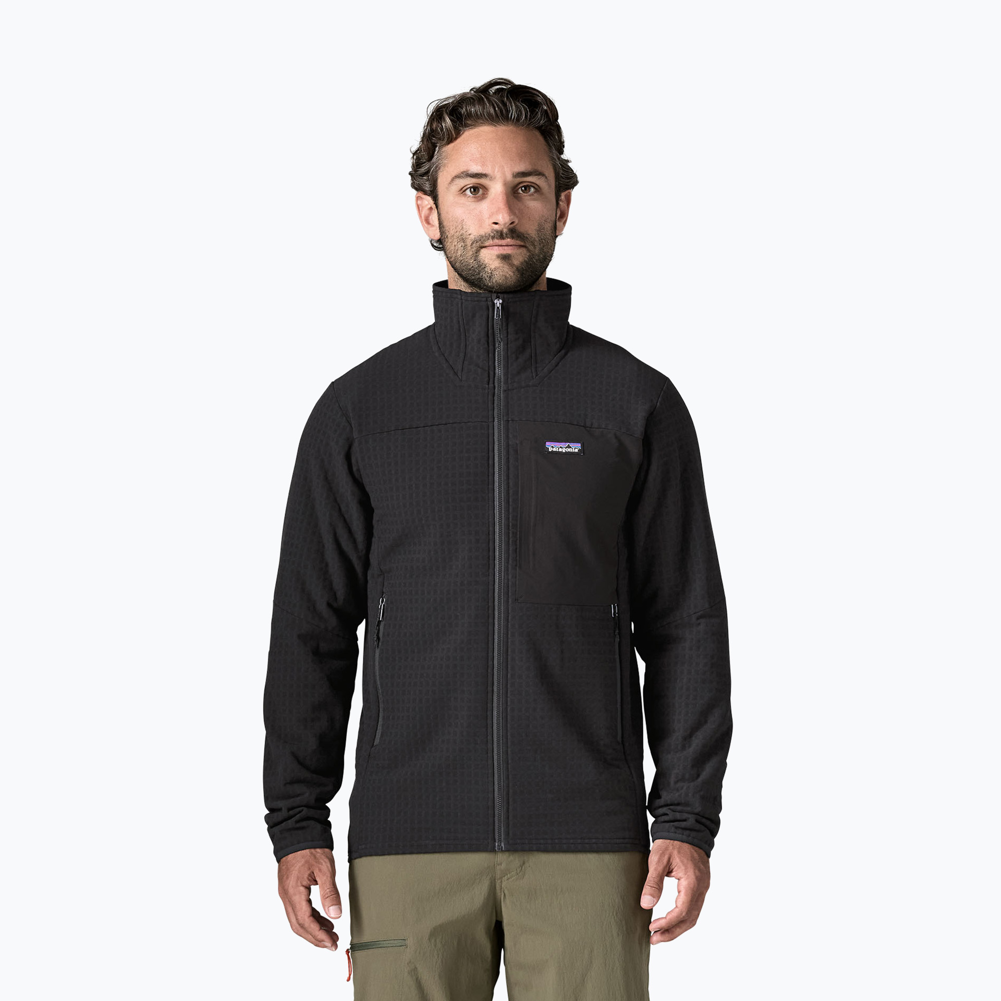 Pánska trekingová mikina Patagonia R2 TechFace black