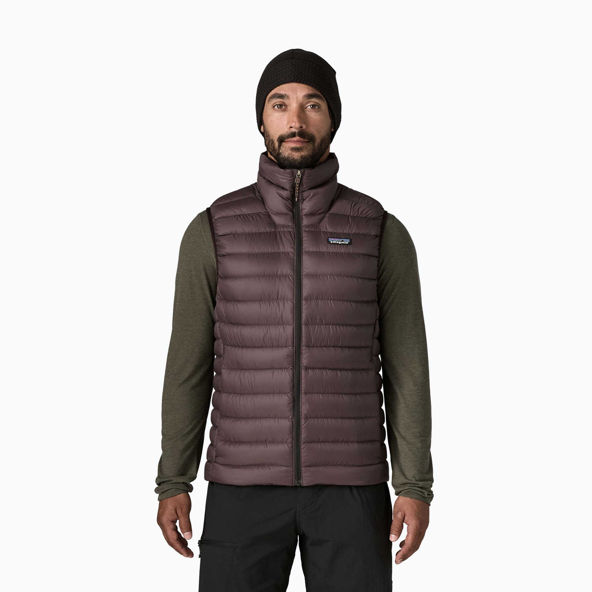 Vestă pentru bărbați Patagonia Down Sweater den brown