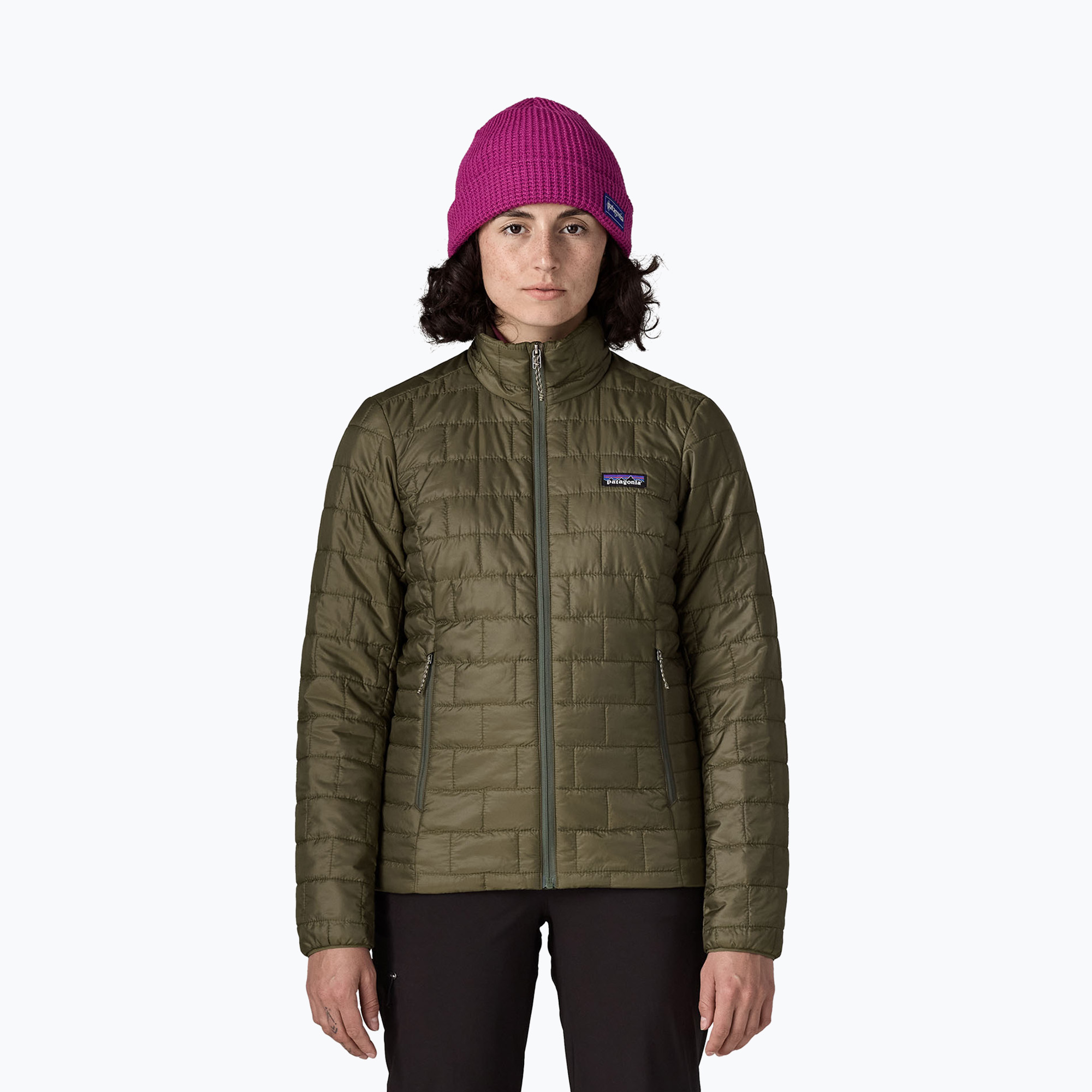 Дамско ватирано яке Patagonia Nano Puff basin green