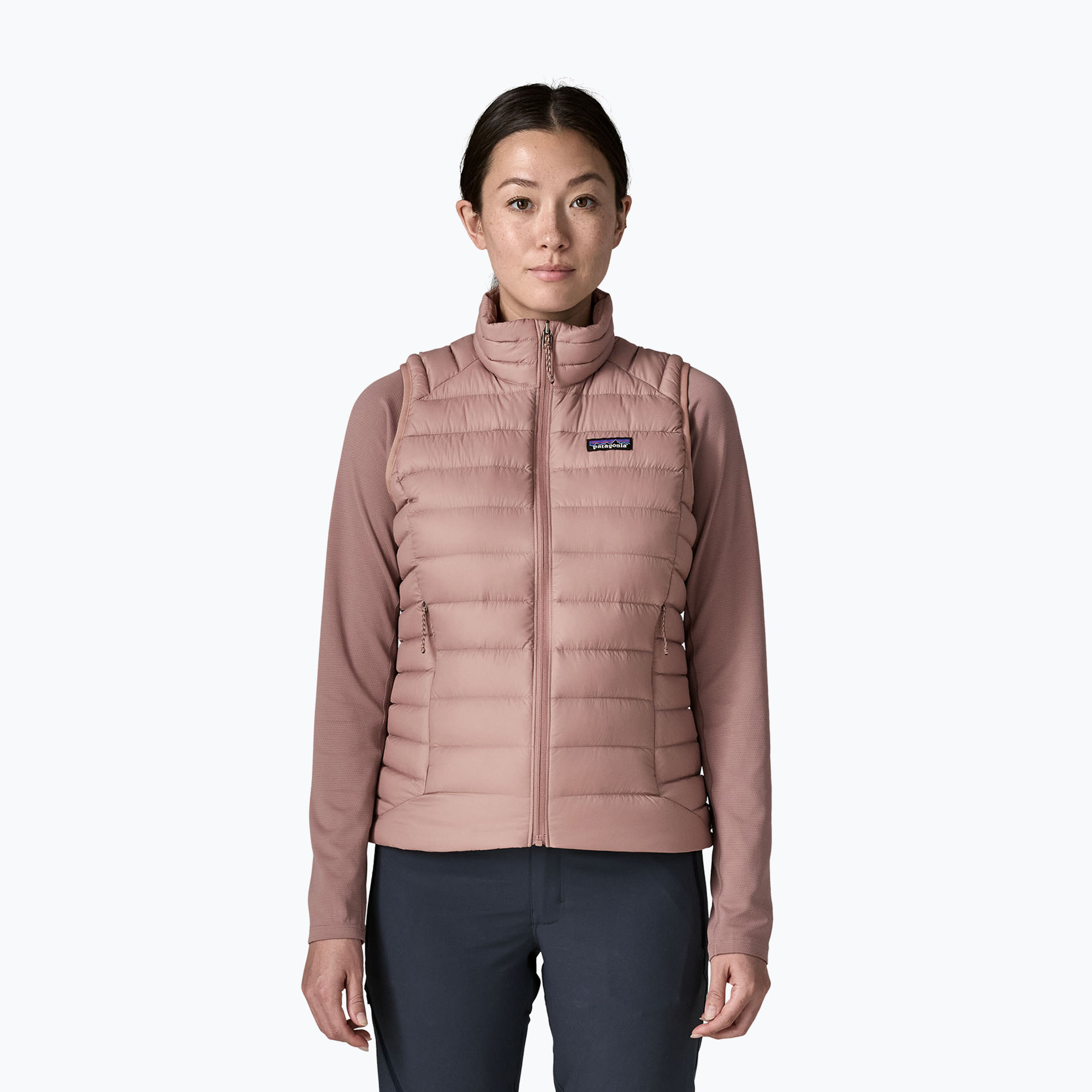 Vestă pentru femei Patagonia Down Sweater moonrise taupe