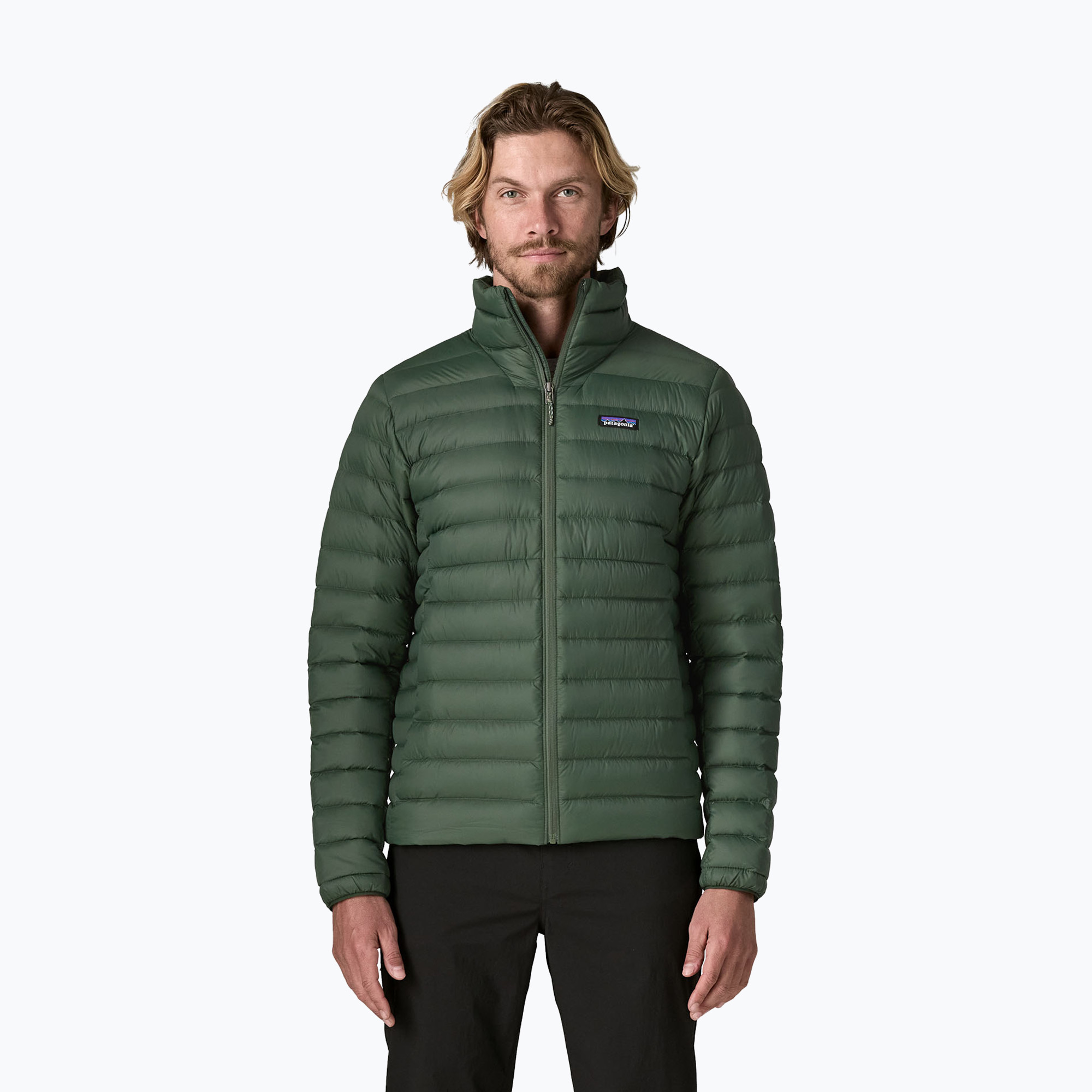 Мъжко пухено яке Patagonia Down Sweater treeline green