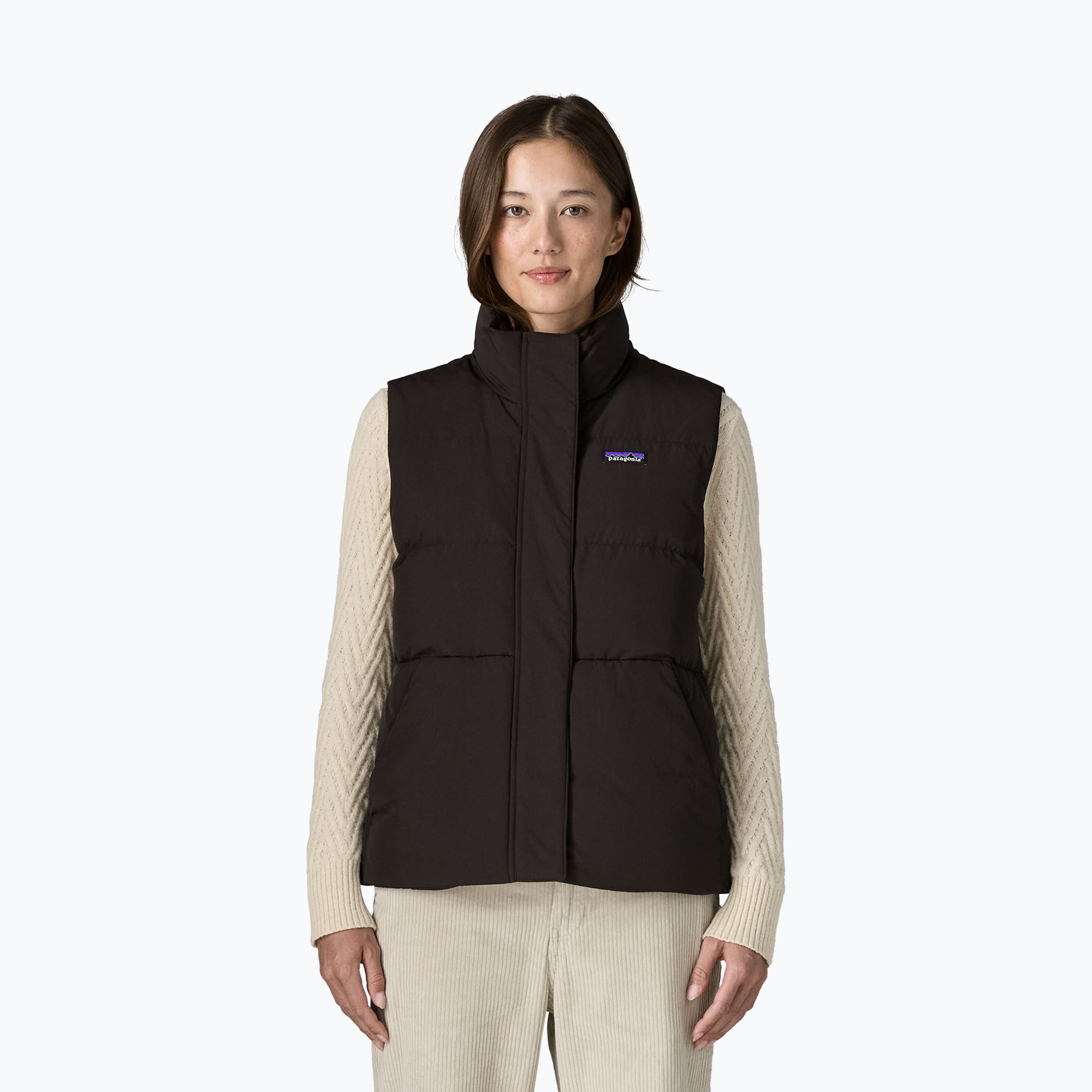 Vestă pentru femei Patagonia Sisar Down black