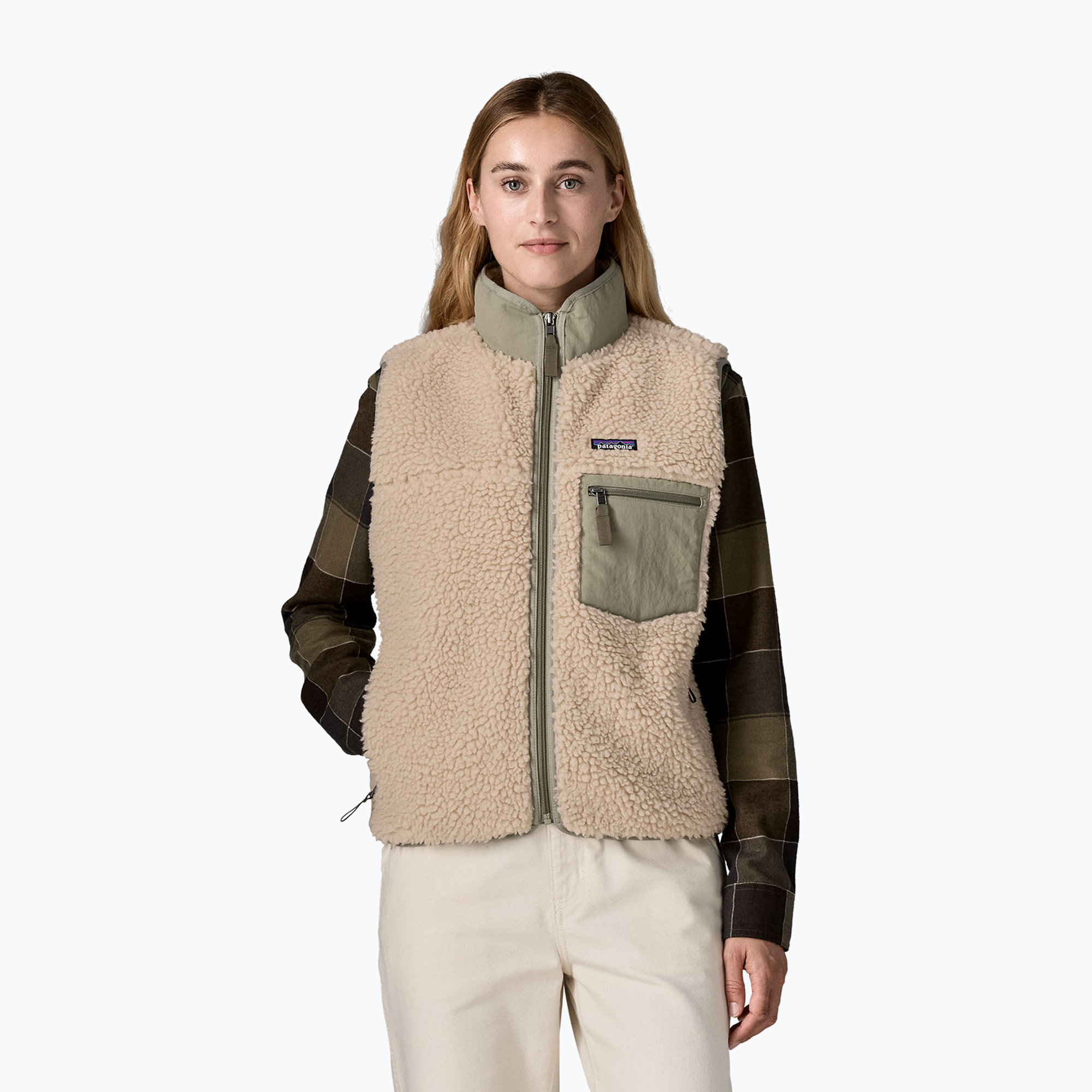 Дамски елек Patagonia Classic Retro-X dark natural w/river rock green