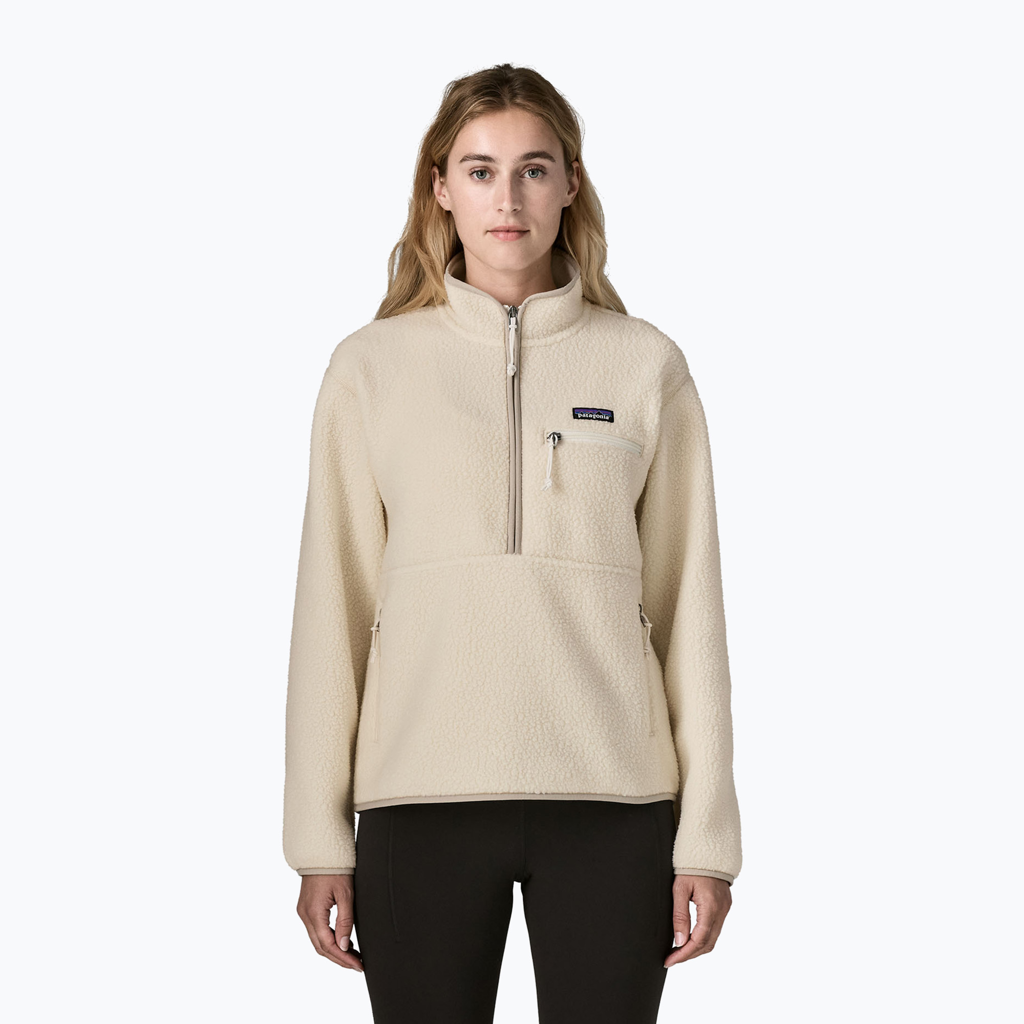 Дамски поларен суитшърт Patagonia Retro Pile Marsupial natural