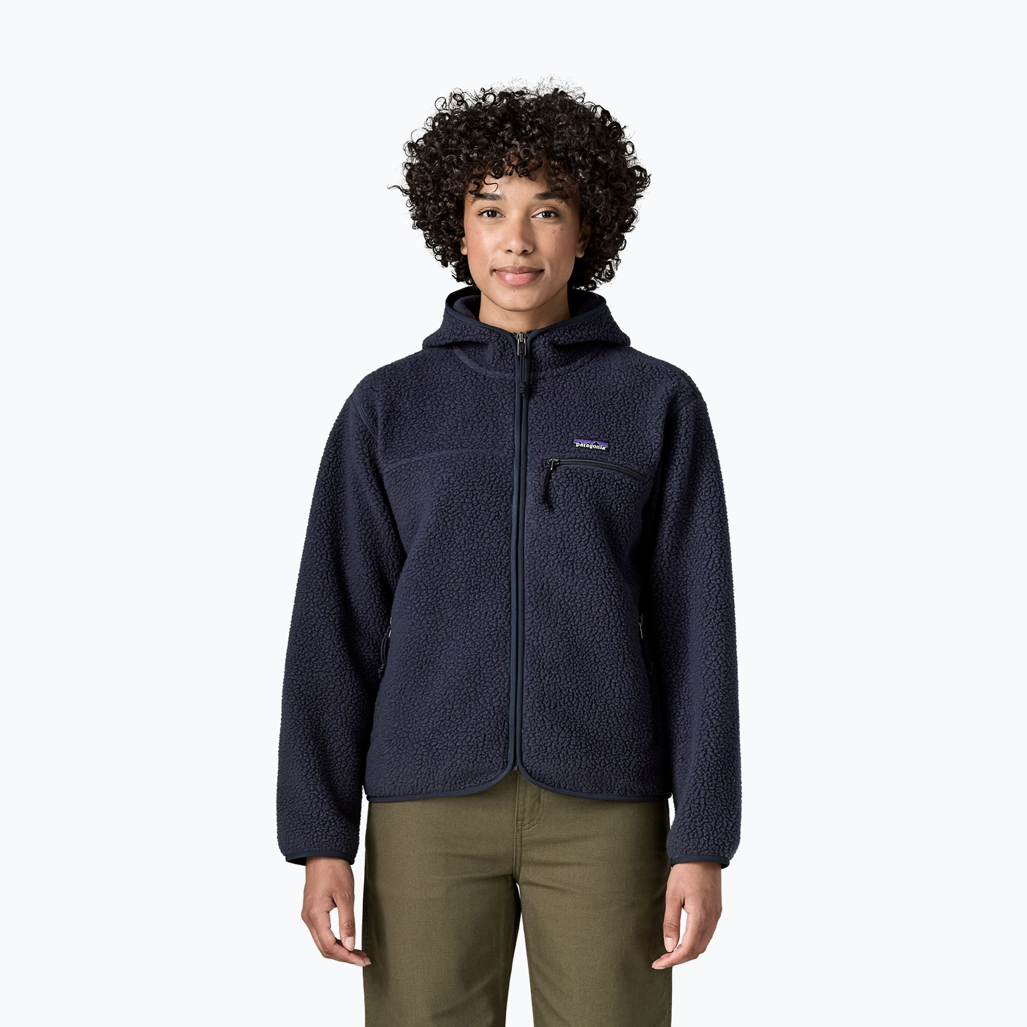 Bluză fleece pentru femei Patagonia Retro Pile Hoody sunken blue
