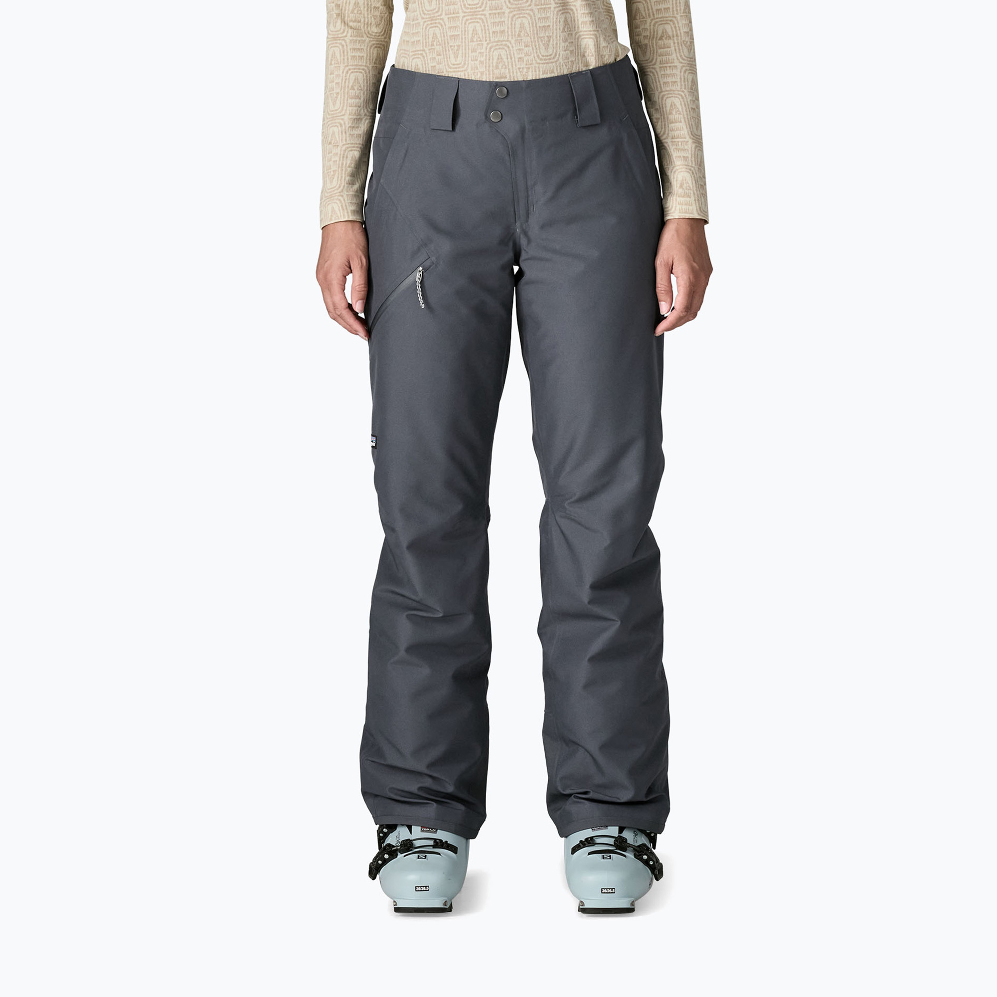 Дамски скиорски панталони Patagonia Insulated Powder Town - Regular summit blue