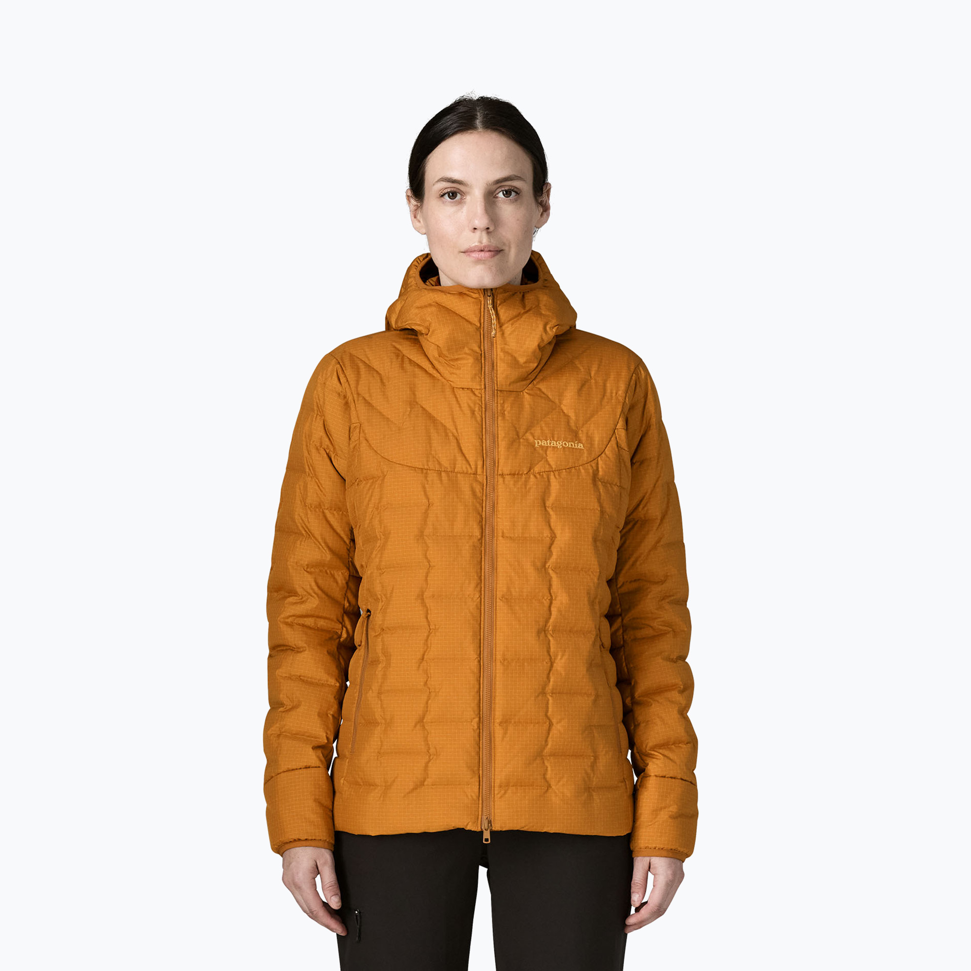 Geacă izolată pentru femei Patagonia Durable Down Hoody cinnamon brown