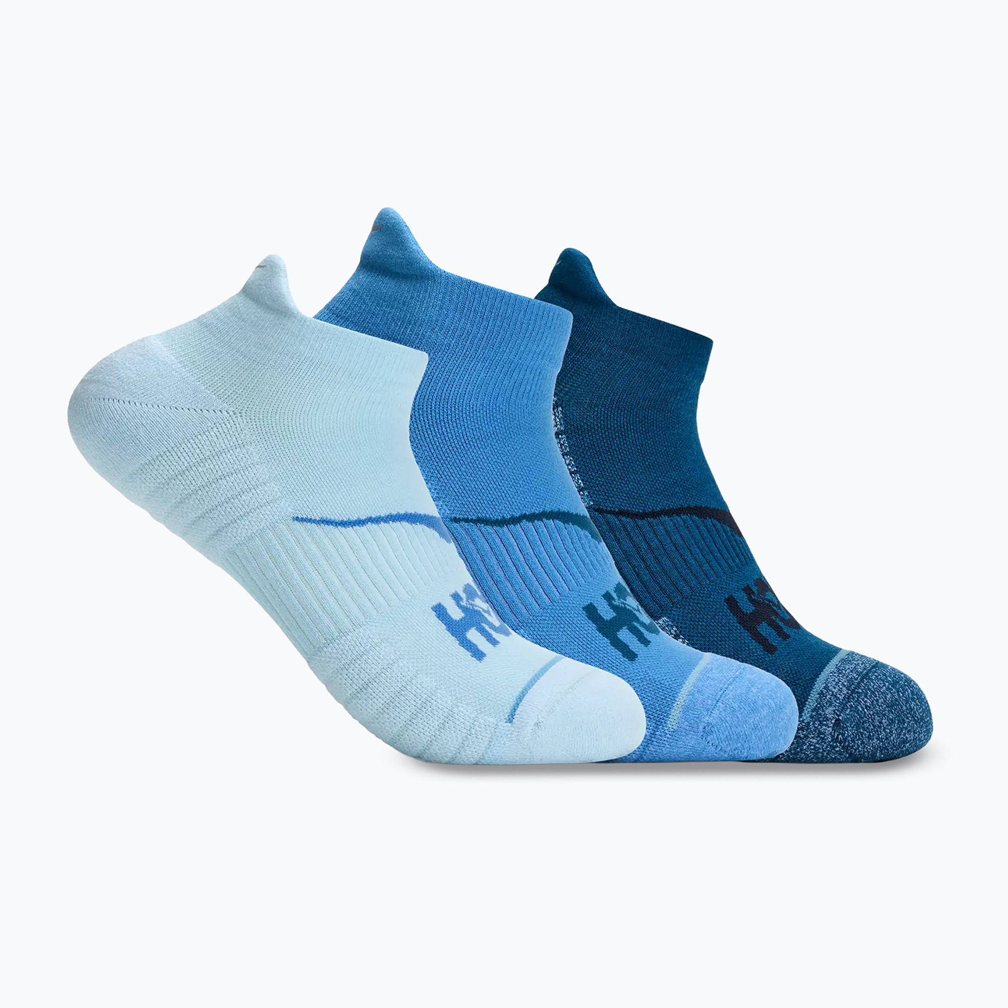 Șosete HOKA No-Show Run Sock 3-pack hazy blue/soft cobalt