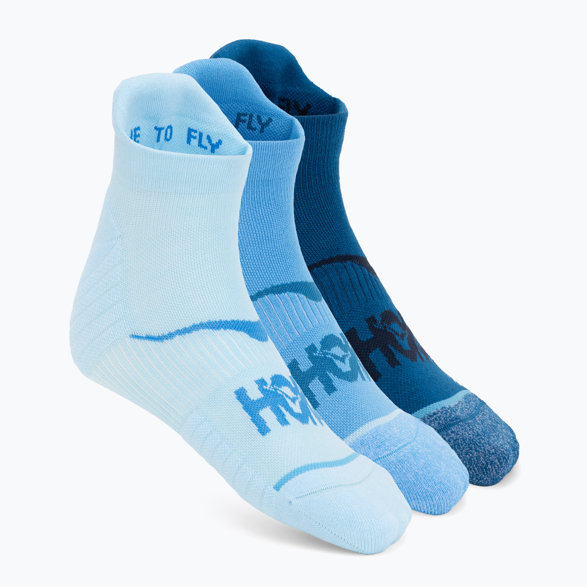 Șosete HOKA No-Show Run Sock 3-pack hazy blue/soft cobalt