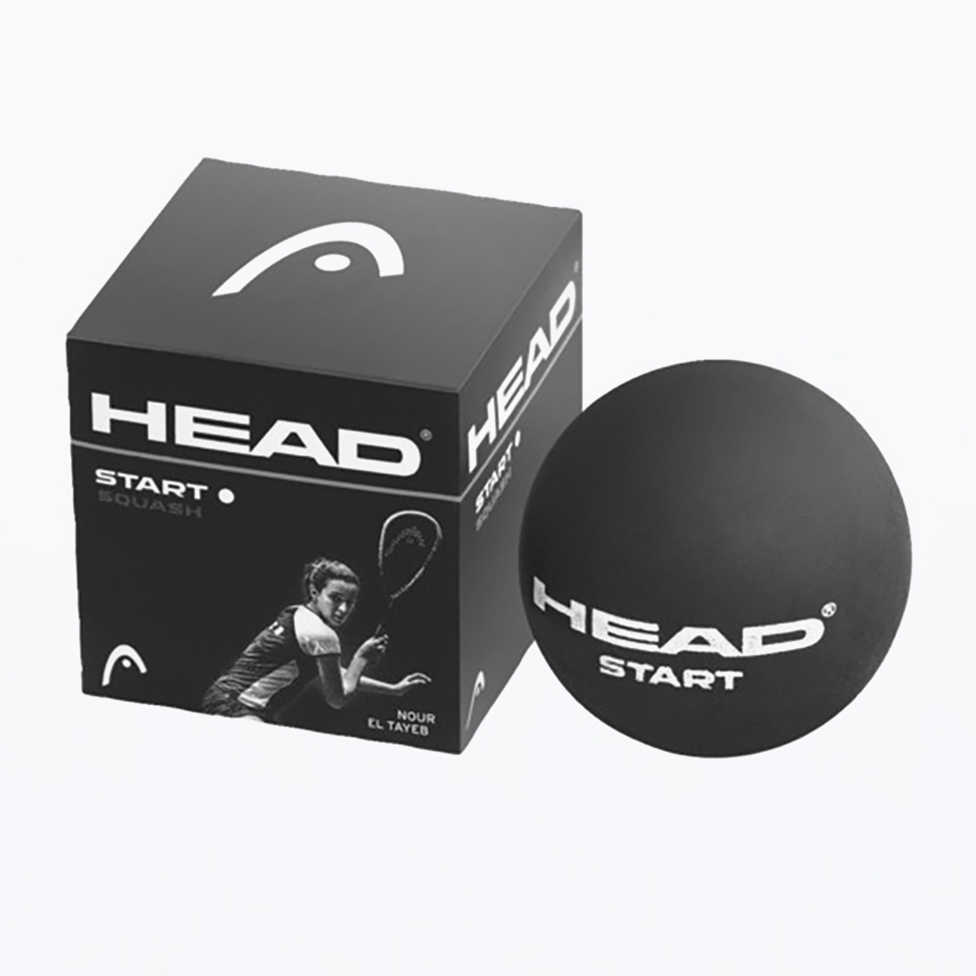 HEAD sq Start Squash labda 1 db fekete 287346 (Start Squash Ball 287346)