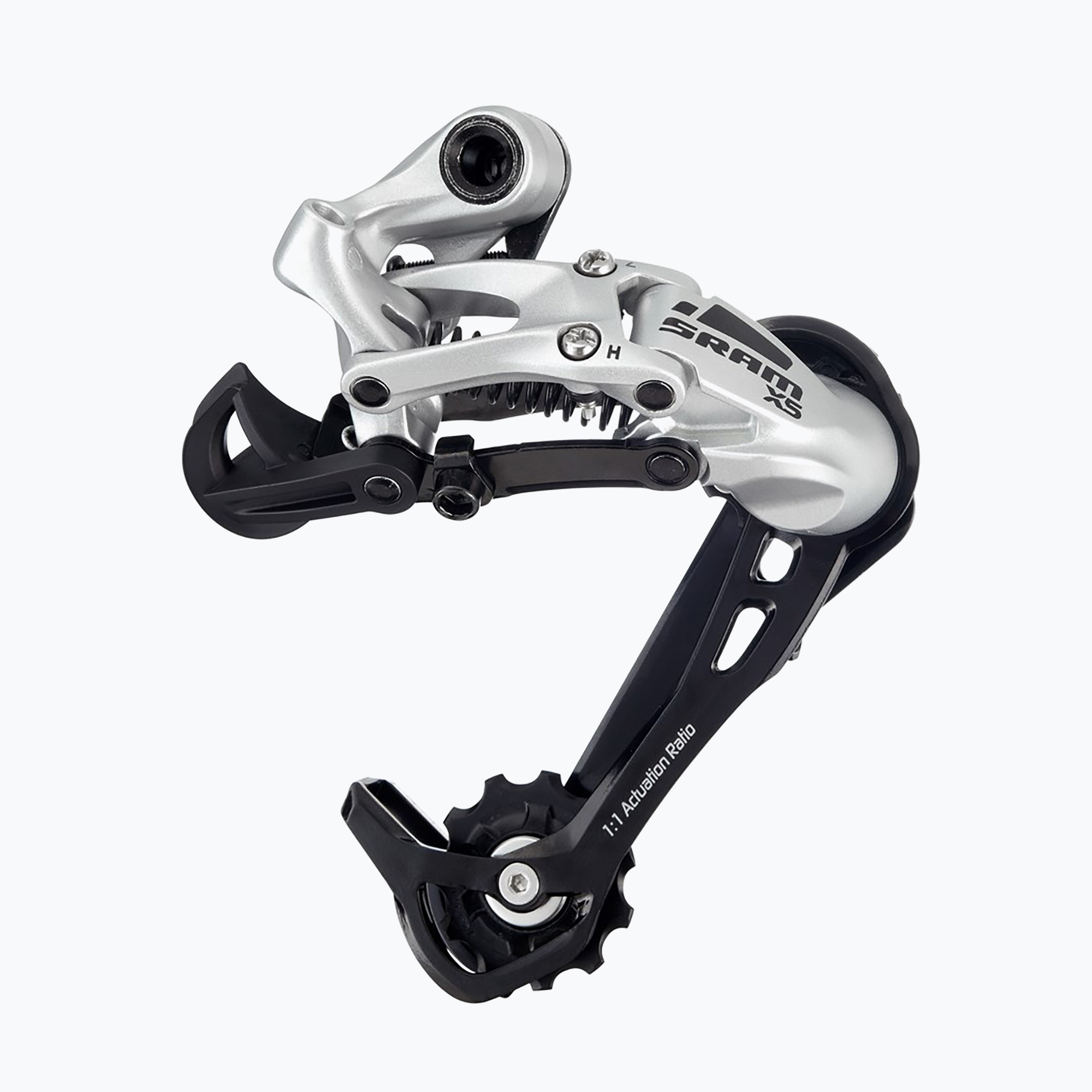 SRAM 12A RD X5 9SP Long Cage AL. zadná prehadzovačka na bicykel strieborná 00.7515.082.000 (12A RD X5 9SP Long Cage AL. 9rz 00.7515.082.000)