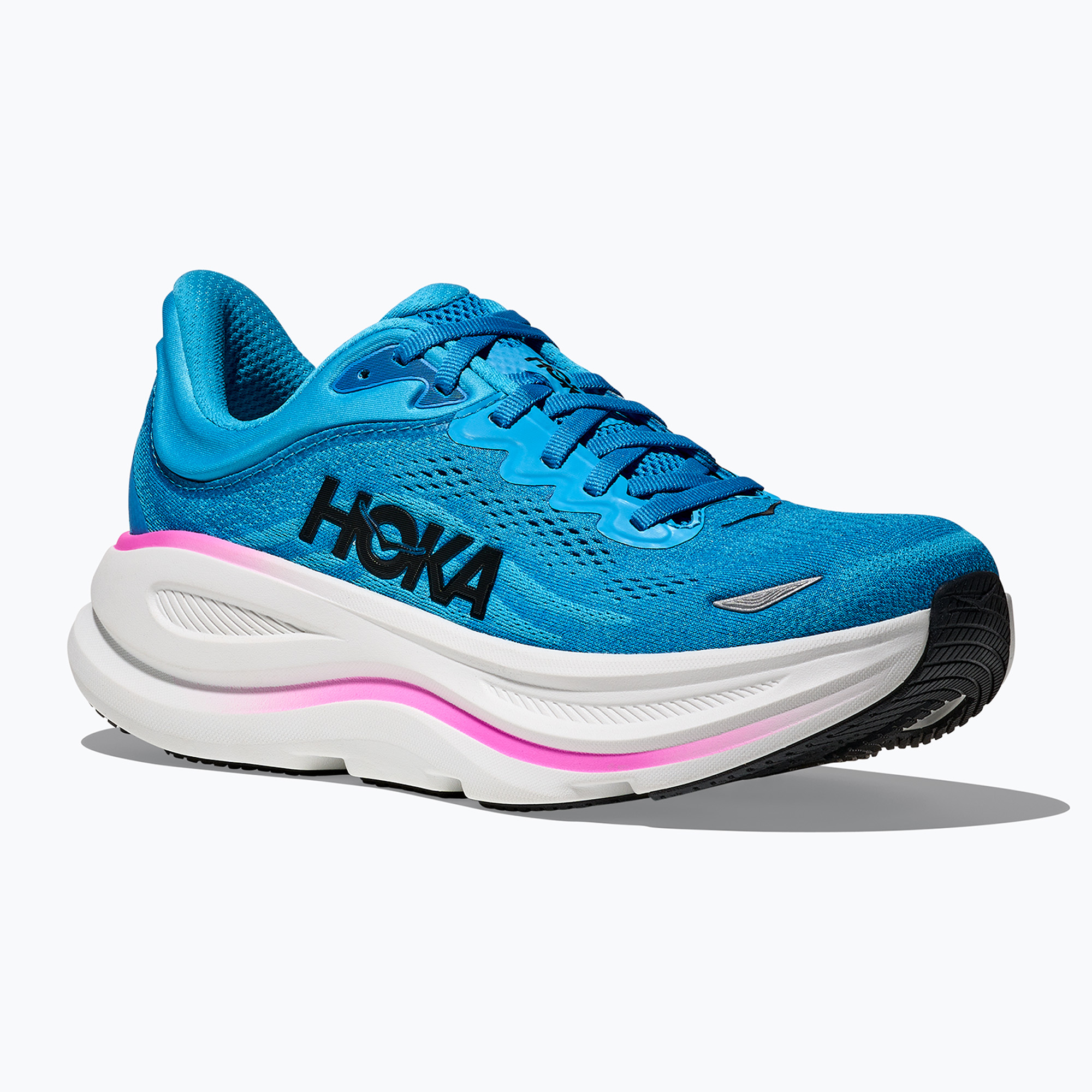 Buty do biegania damskie HOKA Bondi 9 skyward blue/neon fuchsia 