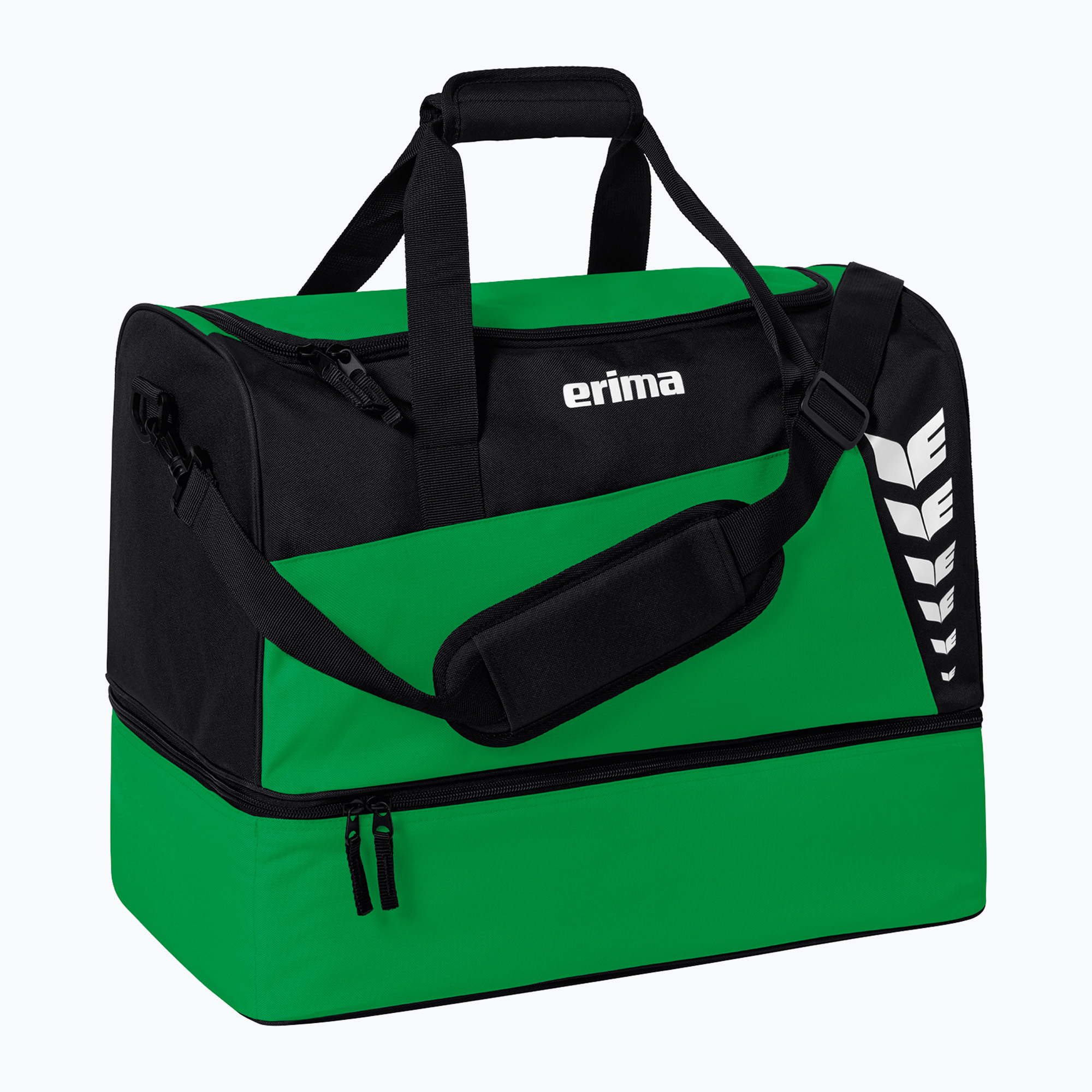 Torba treningowa ERIMA Six Wings Sports Bag With Bottom Compartment 60 l emerald/black