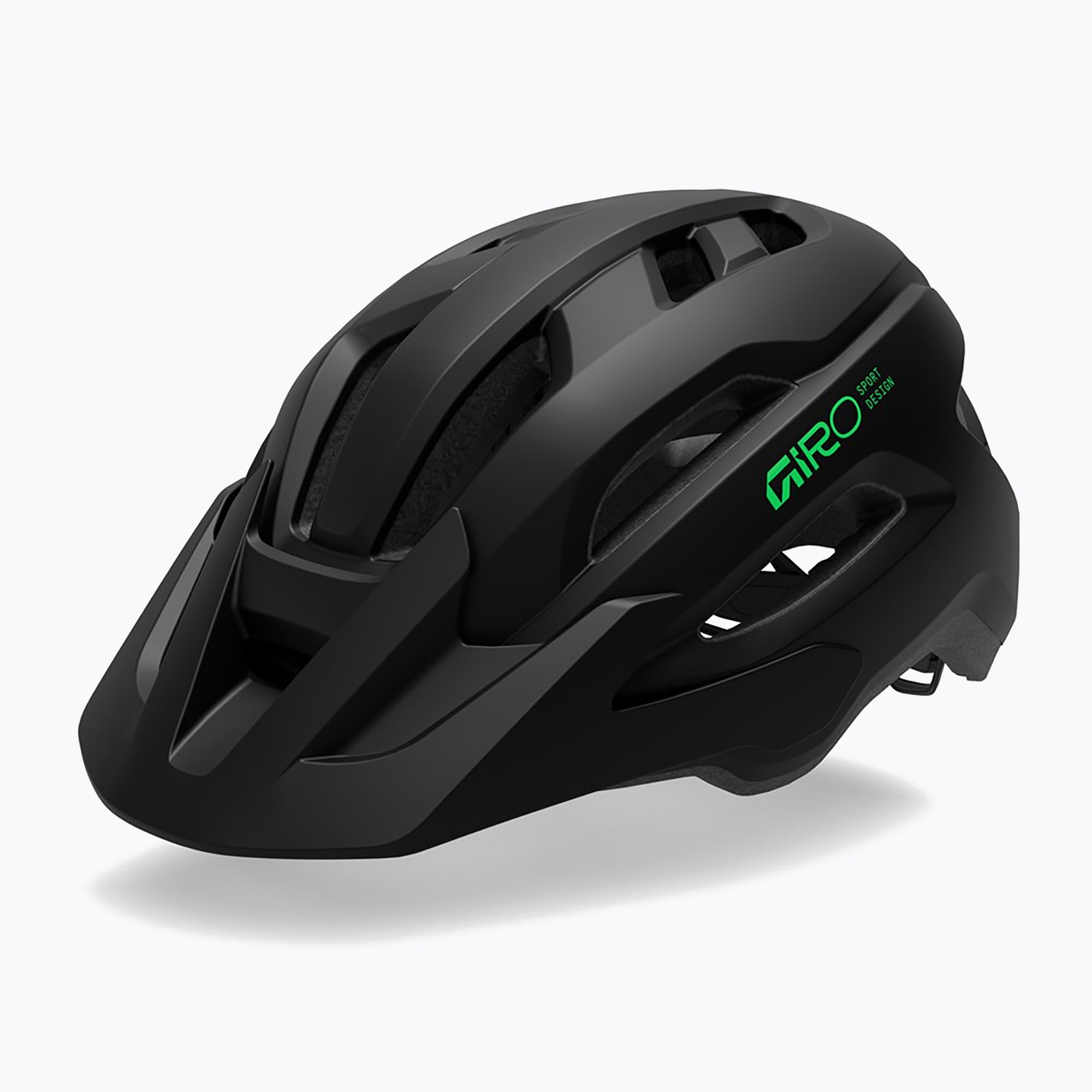 Детска велосипедна каска Giro Fixture II MIPS matte black/vivid green