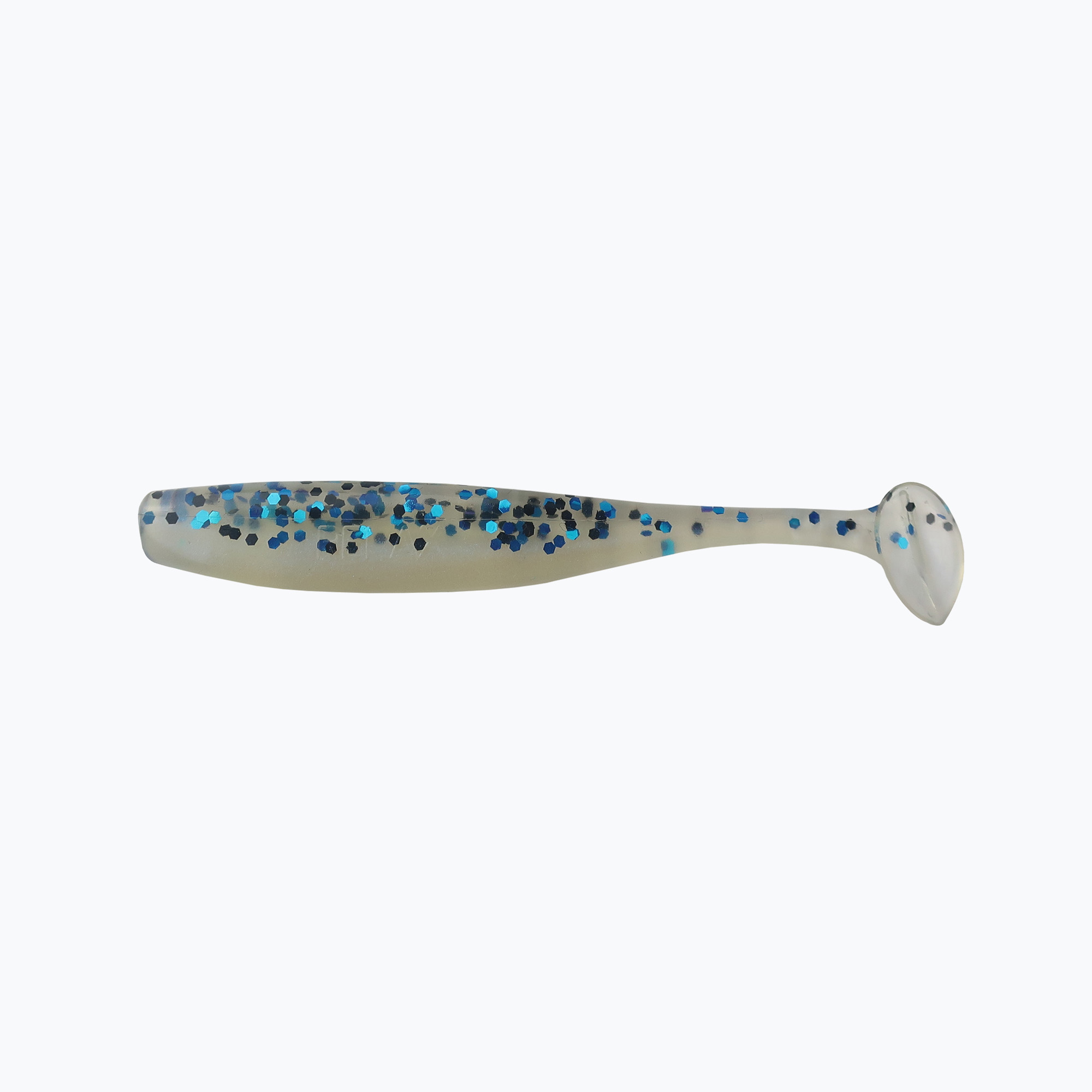Gumicsali Relax Bass 2,5 Laminált 4 db. Világos-fekete, kék csillám / kék gyöngy BAS25 (Bass 2.5 Laminated BAS25)