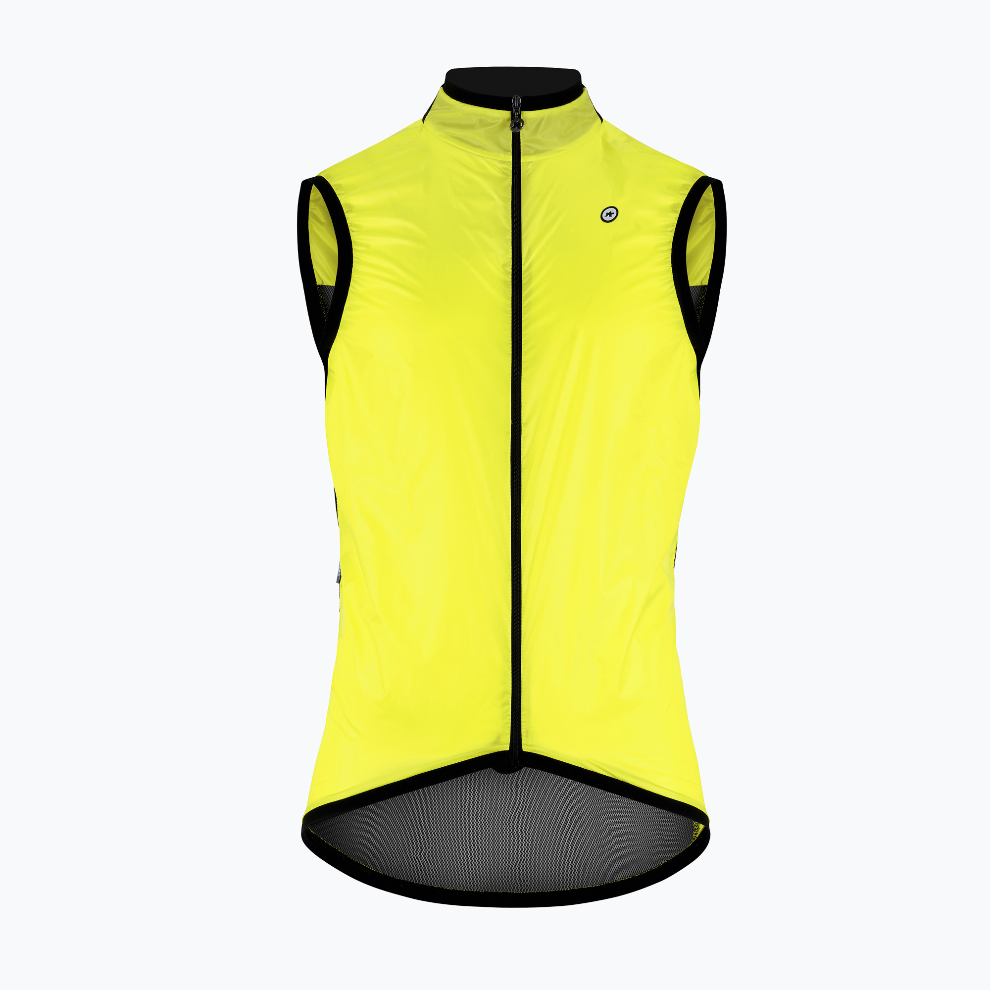 Pánska cyklistická vesta ASSOS Mille GT C2 Wind optic yellow (Mille GT C2 Wind 11.34.389.3F)