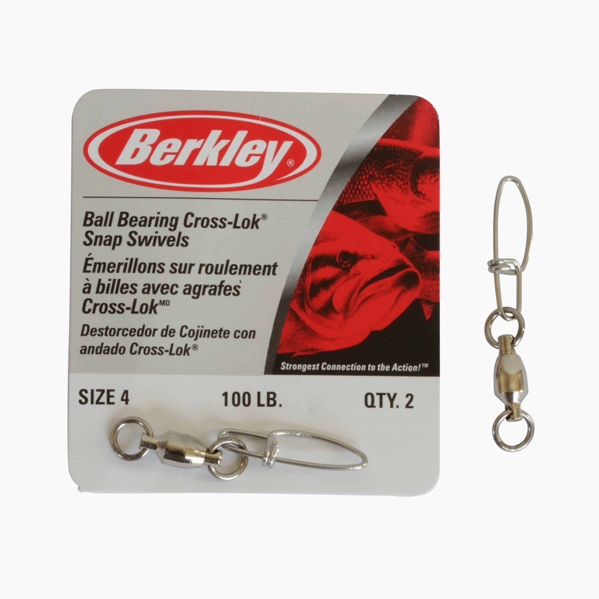 Berkley Mc Mahon Bb Bb Snaps Swivel 3-as méretű orsók forgóval (Mc Mahon Bb With Snaps Swivel 1280540)