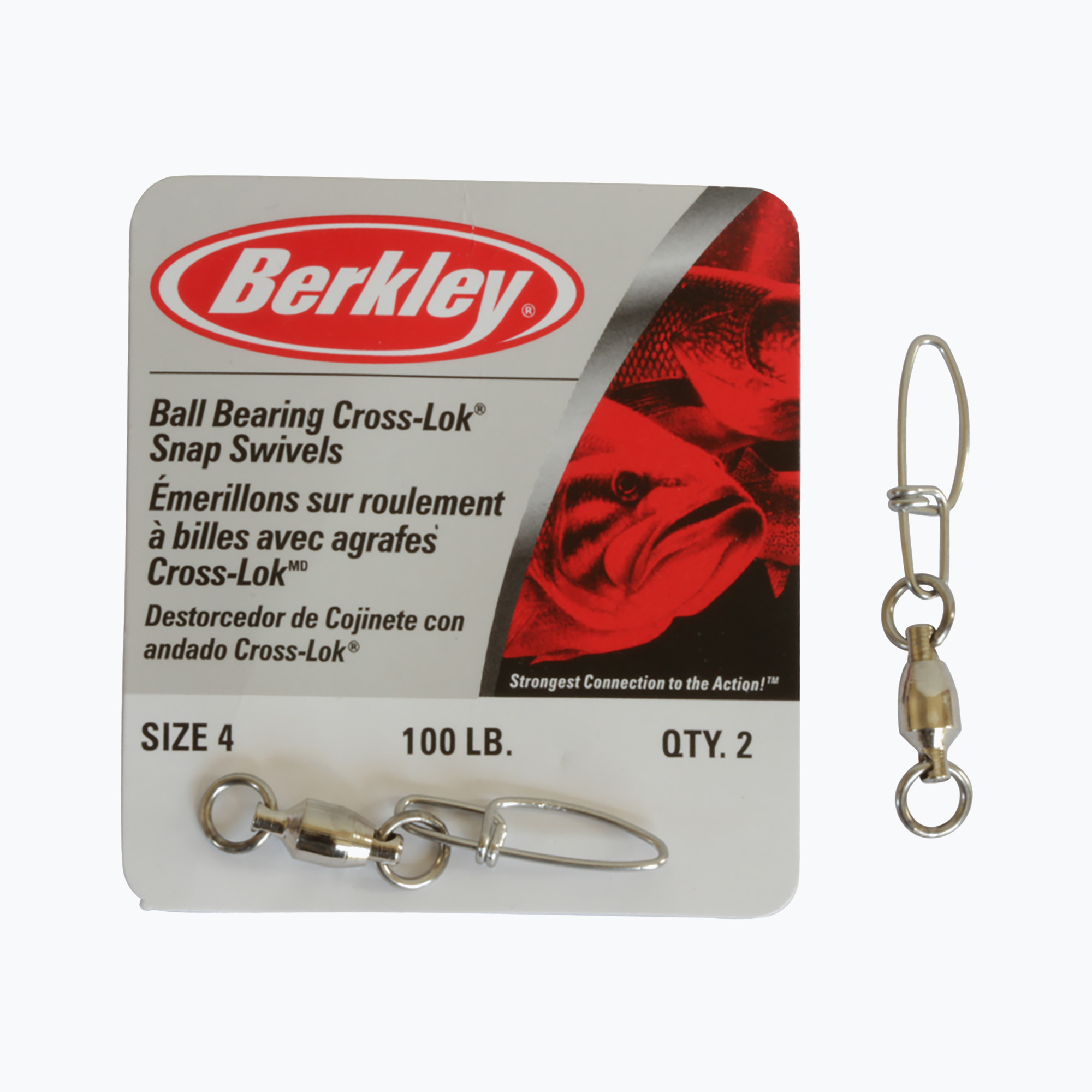 Berkley Mc Mahon Bb Bb Snaps Swivel forgókarikák 5. méret (Mc Mahon Bb With Snaps Swivel 1280542)