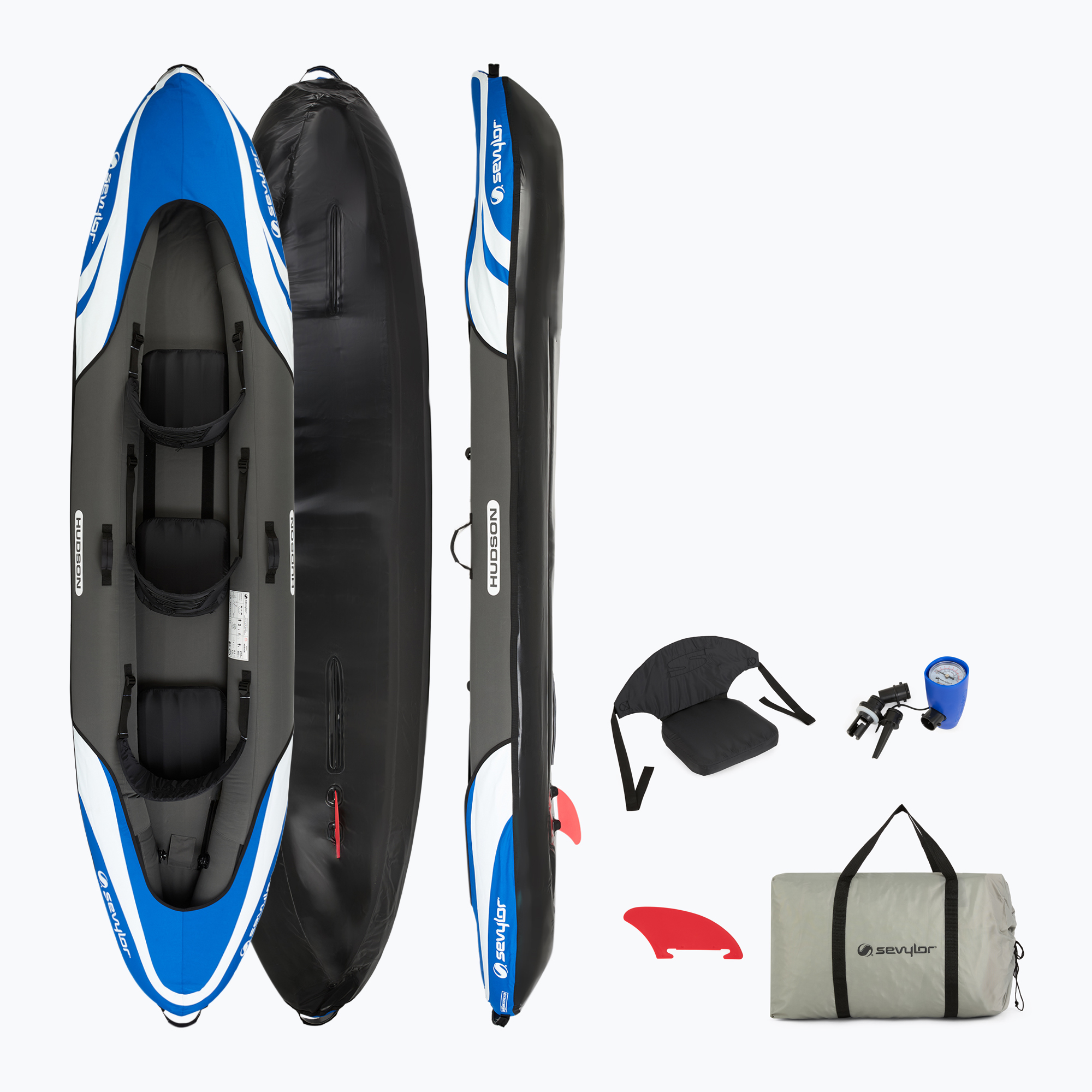 Sevylor Hudson albastru 2000014708 caiac gonflabil pentru 3 persoane Hudson albastru 2000014708