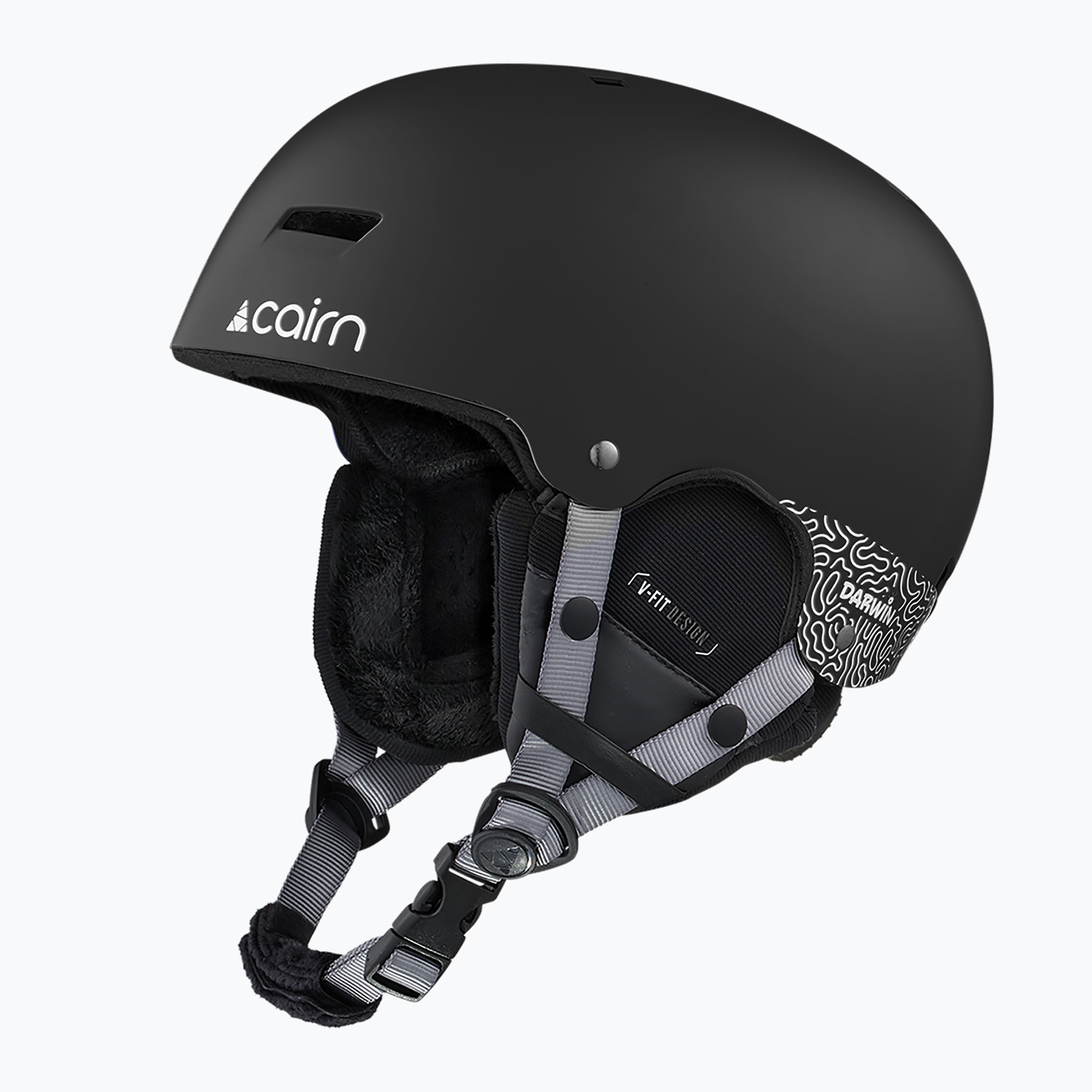 Детска скиорска каска Cairn Darwin Jr matte black