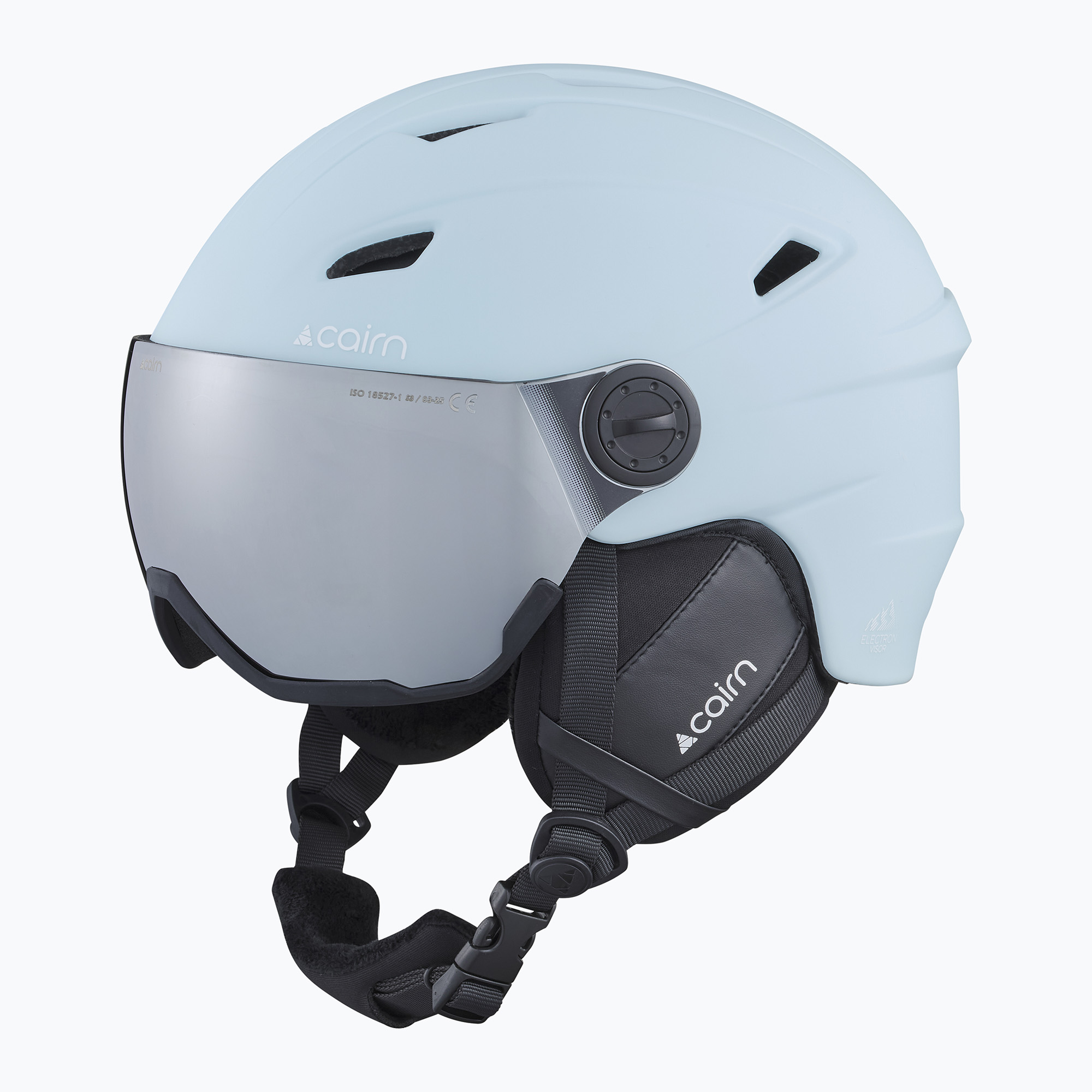 Скиорска каска Cairn Electron Visor mat sky