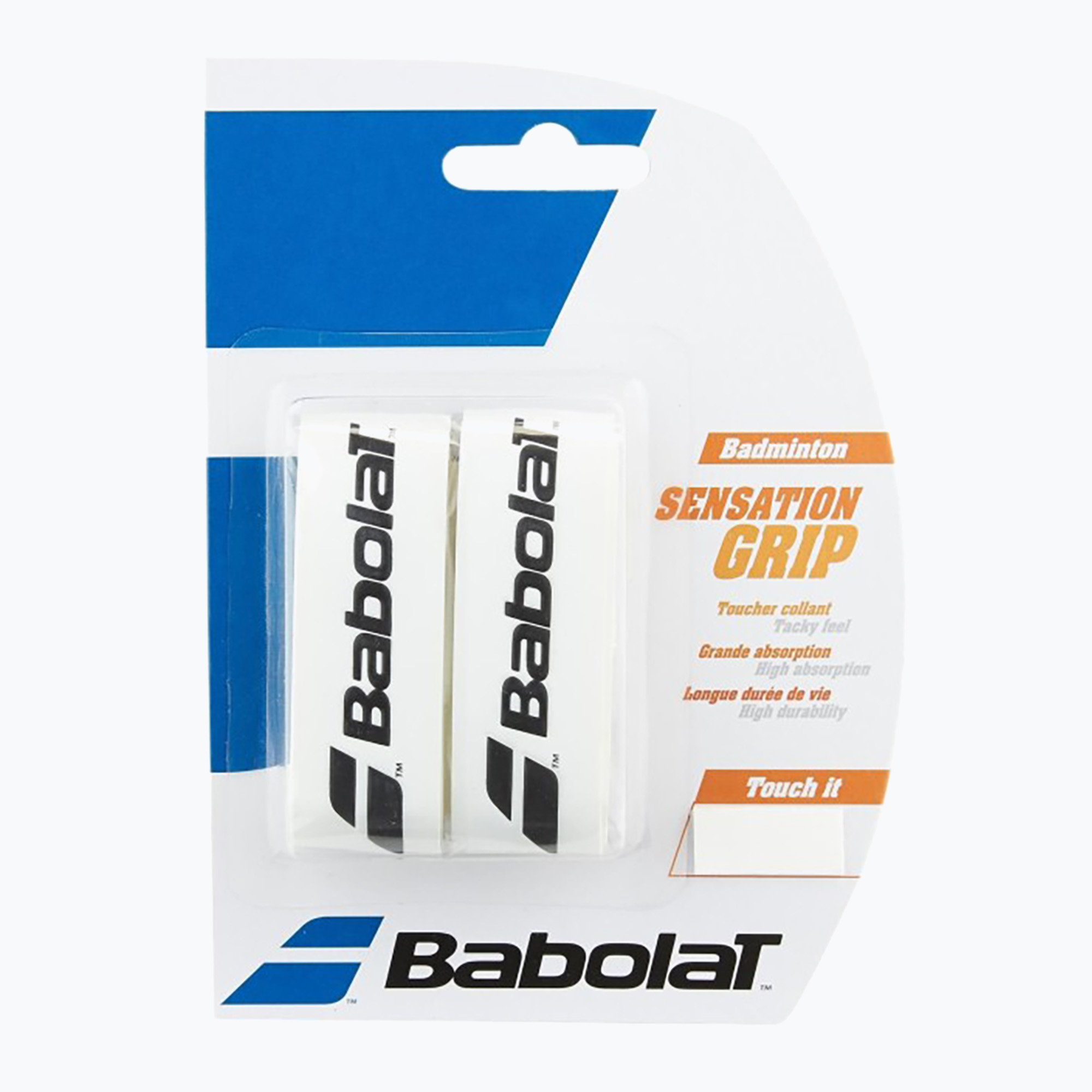 Omotávka na bedmintonové rakety Babolat Grip Sensation 2 ks biele. (Grip Sensation 670064)