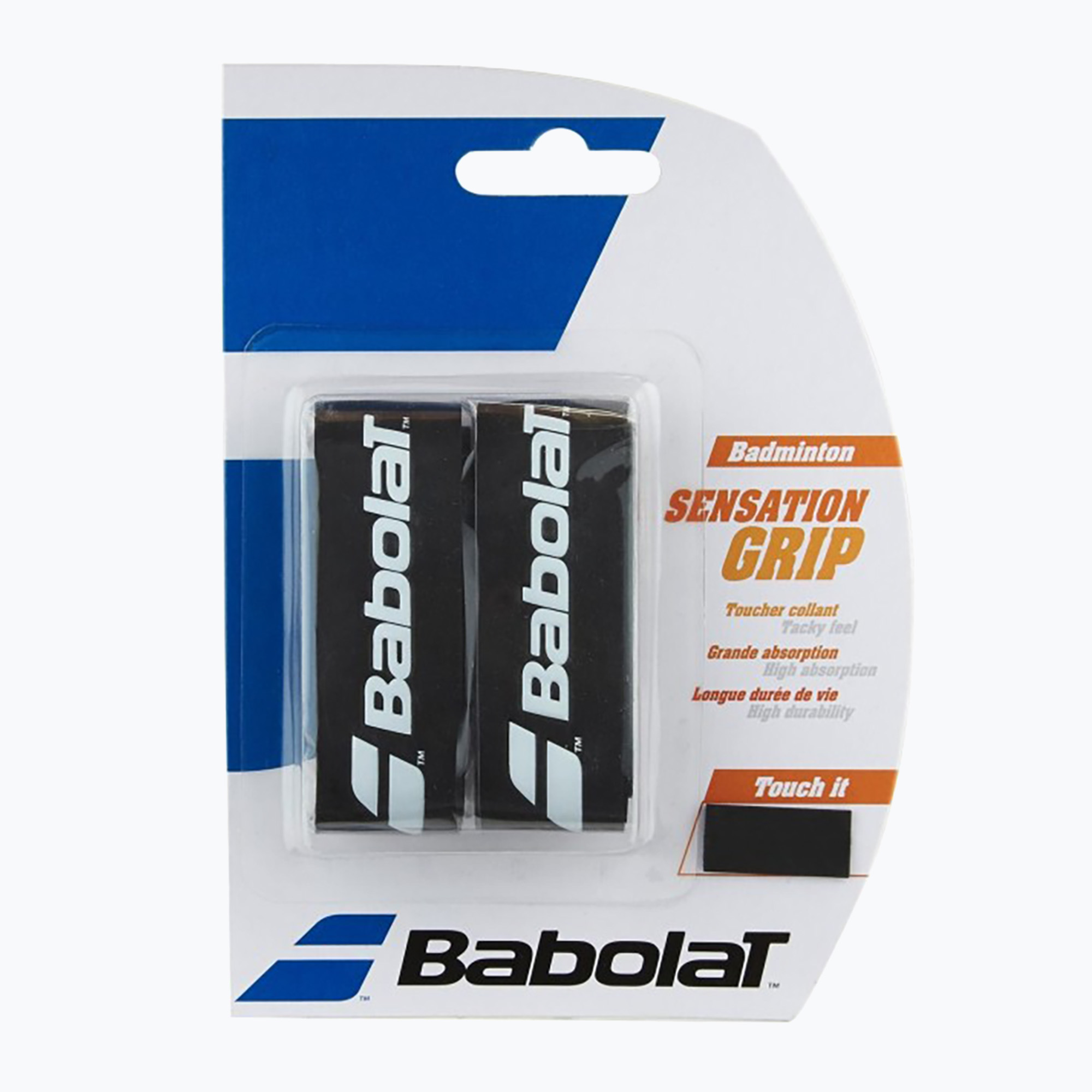 Грипове за ракети за бадминтон Babolat Grip Sensation 2 бр. black