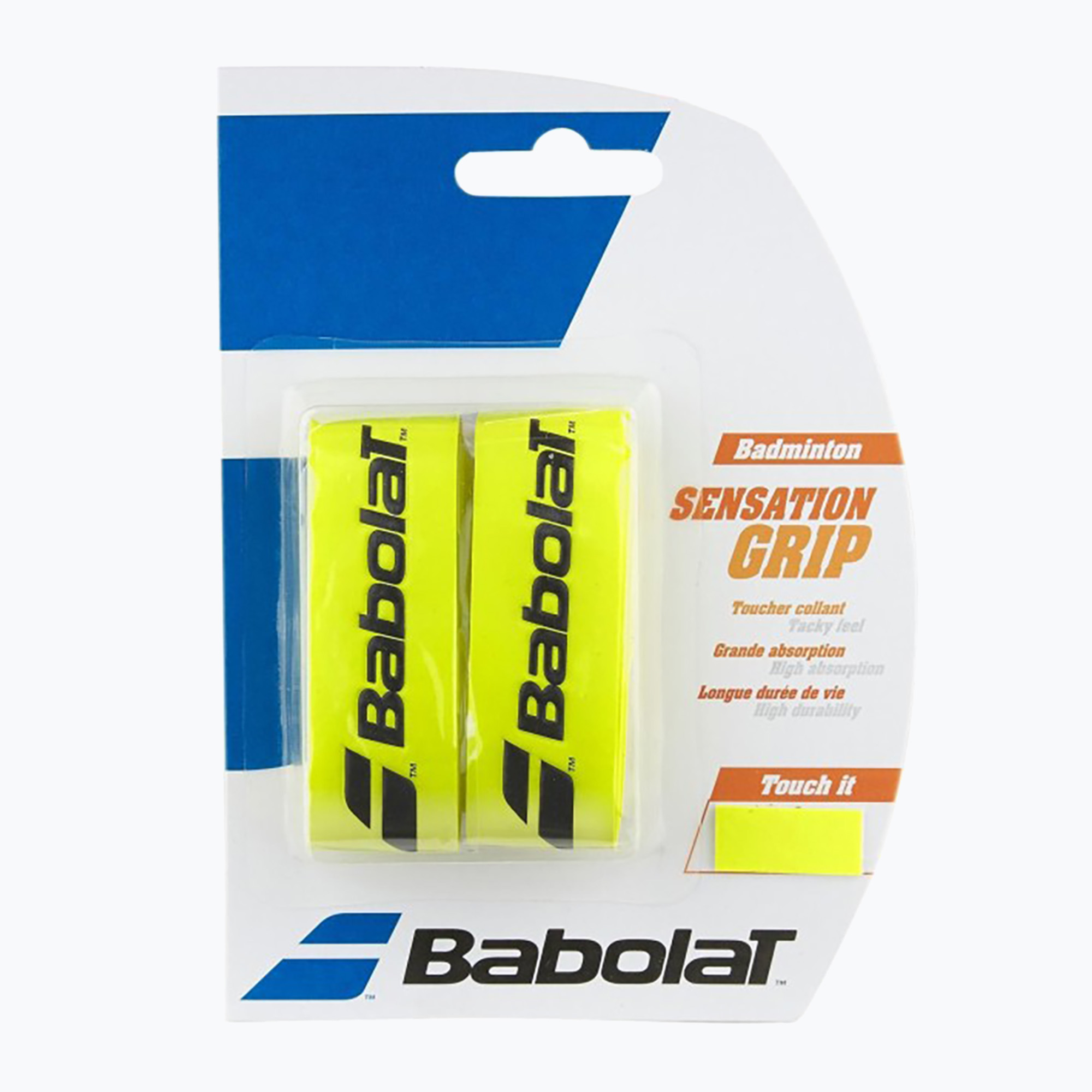 Грипове за ракети за бадминтон Babolat Grip Sensation 2 бр. yellow