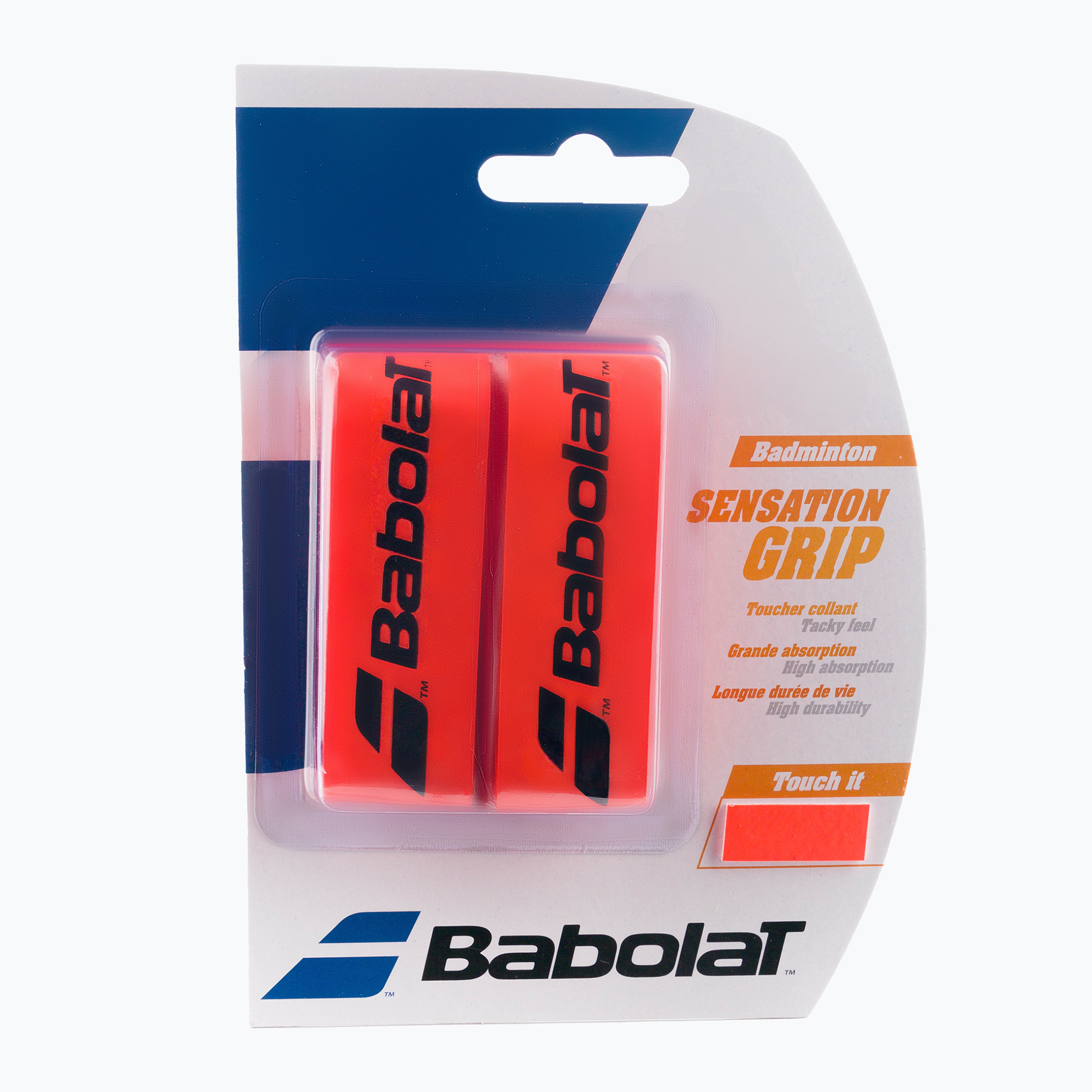 Обвивки за ракети за бадминтон BABOLAT bad.Grip Sensation x2 червени 154941
