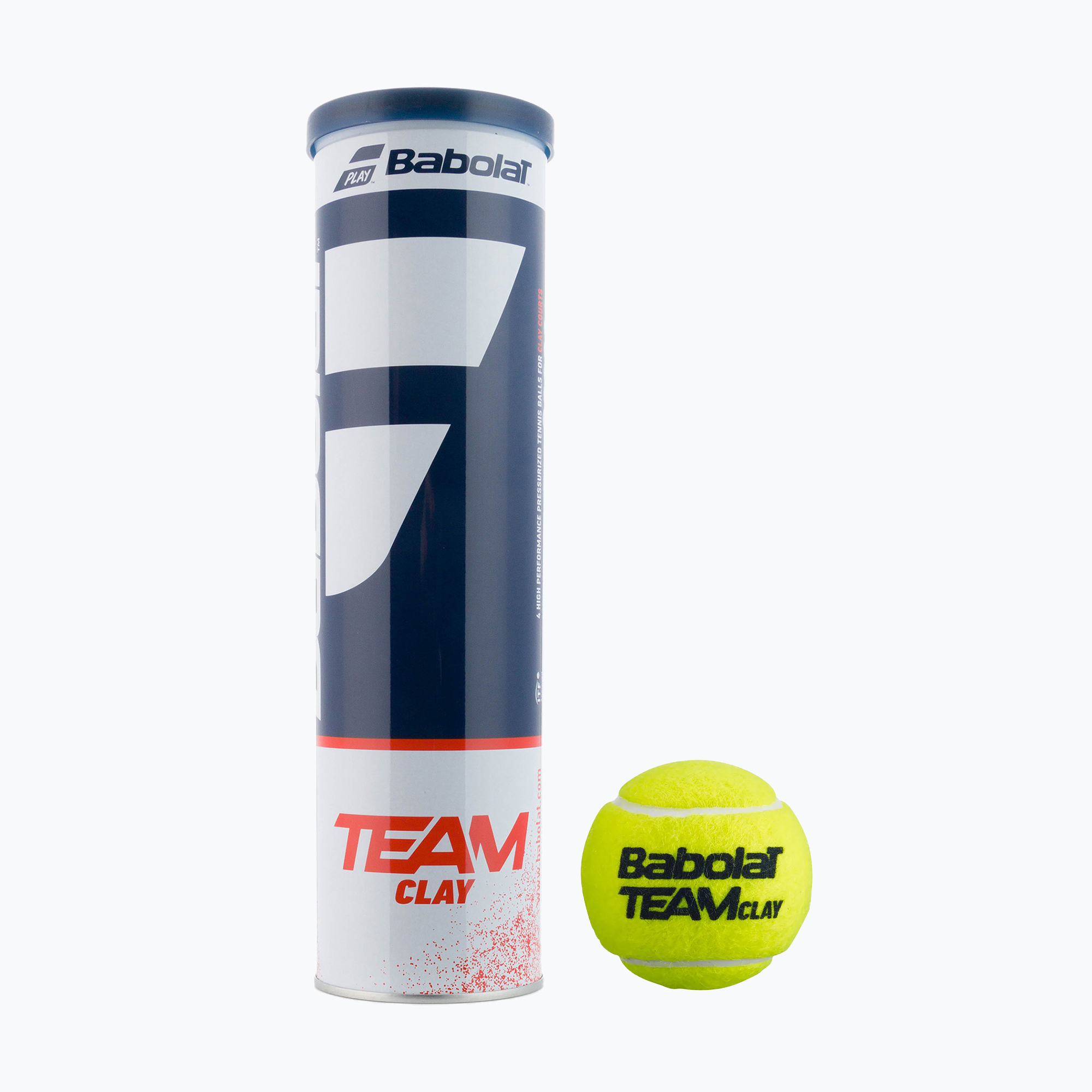 Tenisové loptičky Babolat Team Clay 4 ks žlté 502080 (Team Clay 4 502080)