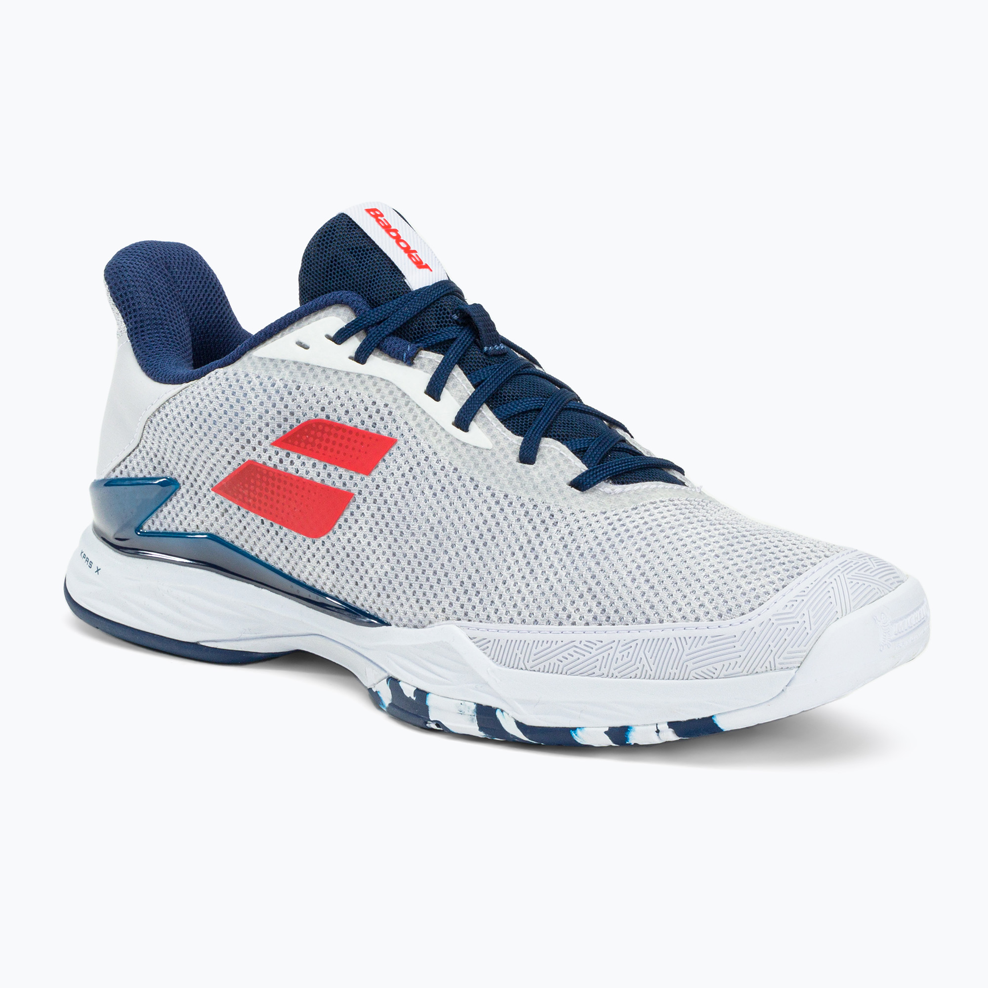 Buty do tenisa męskie Babolat Jet Tere All Court white/estate blue 