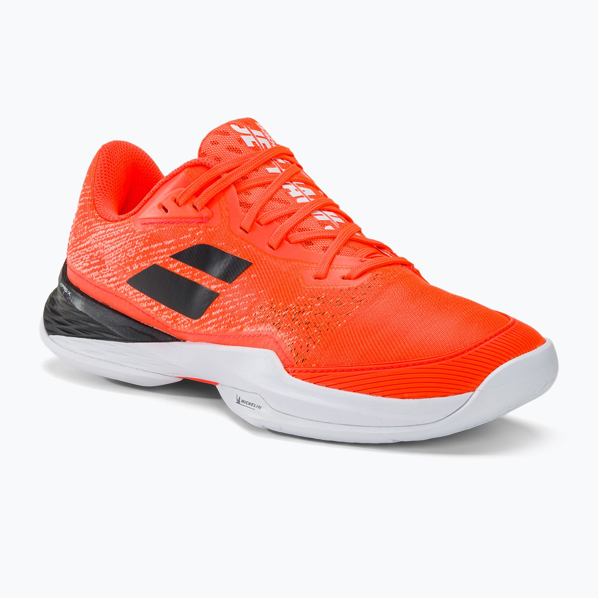 Buty do tenisa męskie Babolat Jet Mach 3 All Court strike red/white 