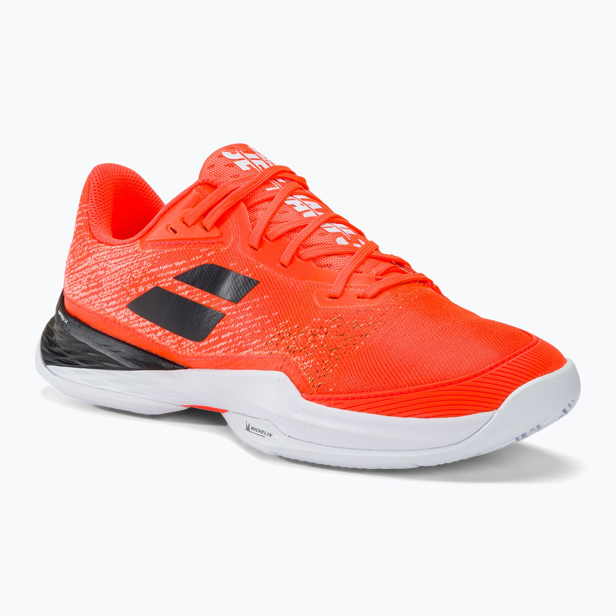 Buty do tenisa męskie Babolat Jet Mach 3 Clay strike red/white 