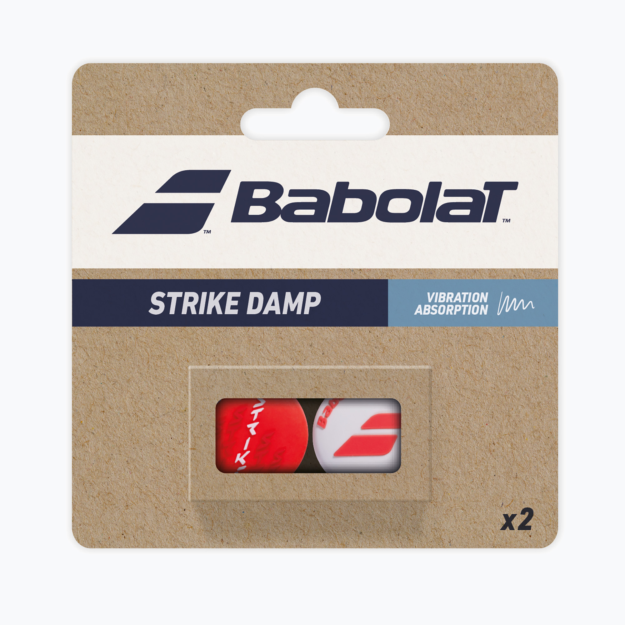 Babolat Strike Damp 2 db piros/fehér (Strike Damp 700125)