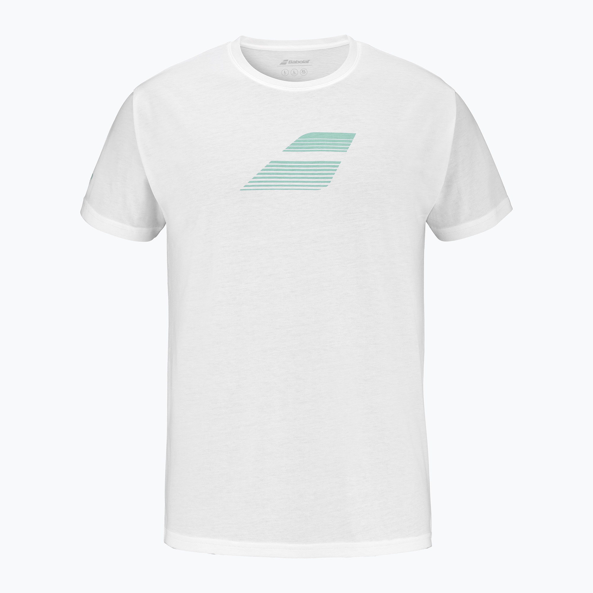 Мъжка тениска Babolat Exercise Big Flag white/white