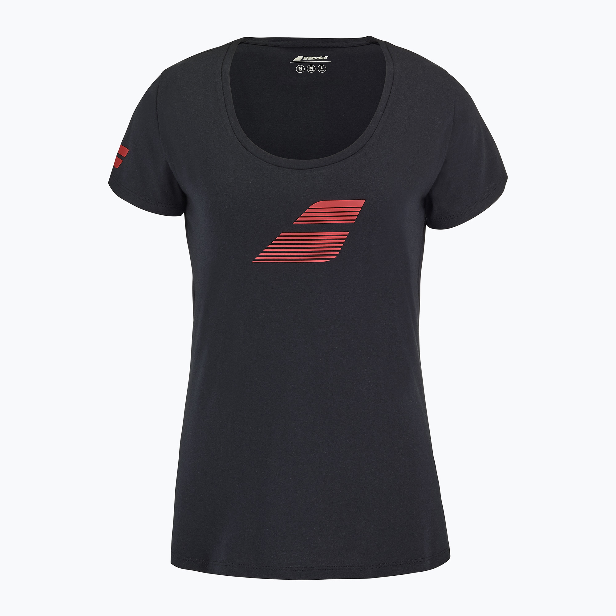 Дамска тениска Babolat Exercise Flag W black/black