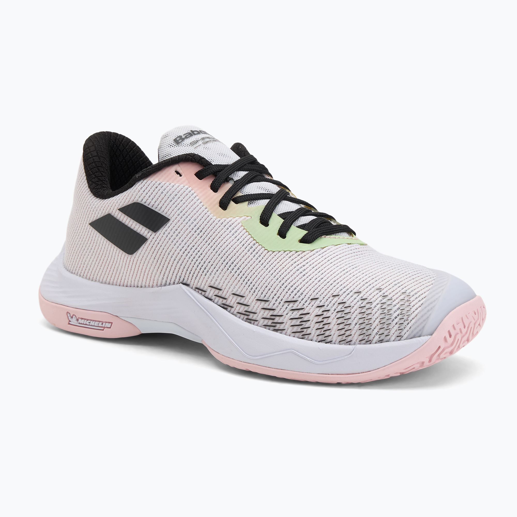 Buty do badmintona Babolat Shadow Spirit 2 W white/white 