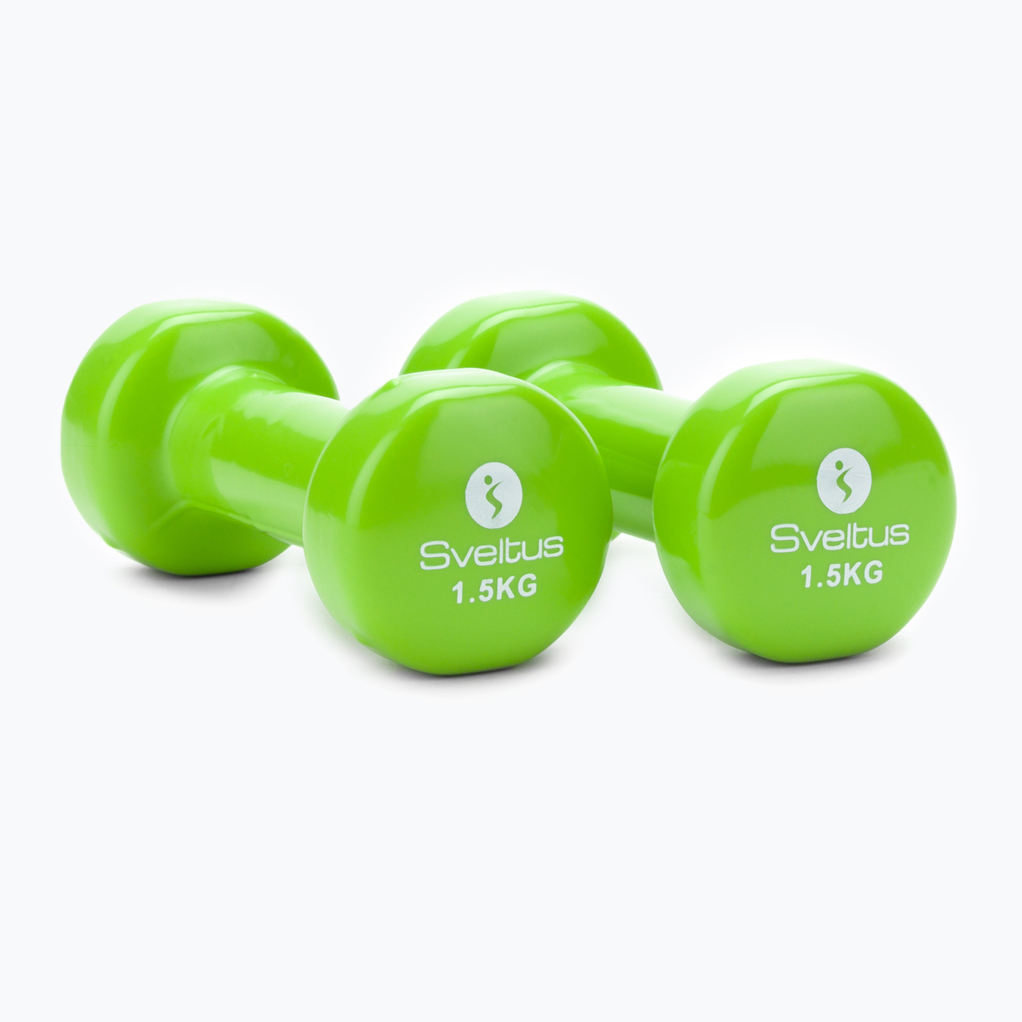Set de gantere de 1,5 kg 2 buc. Sveltus Epoxy verde 1187 (Epoxy 1187)