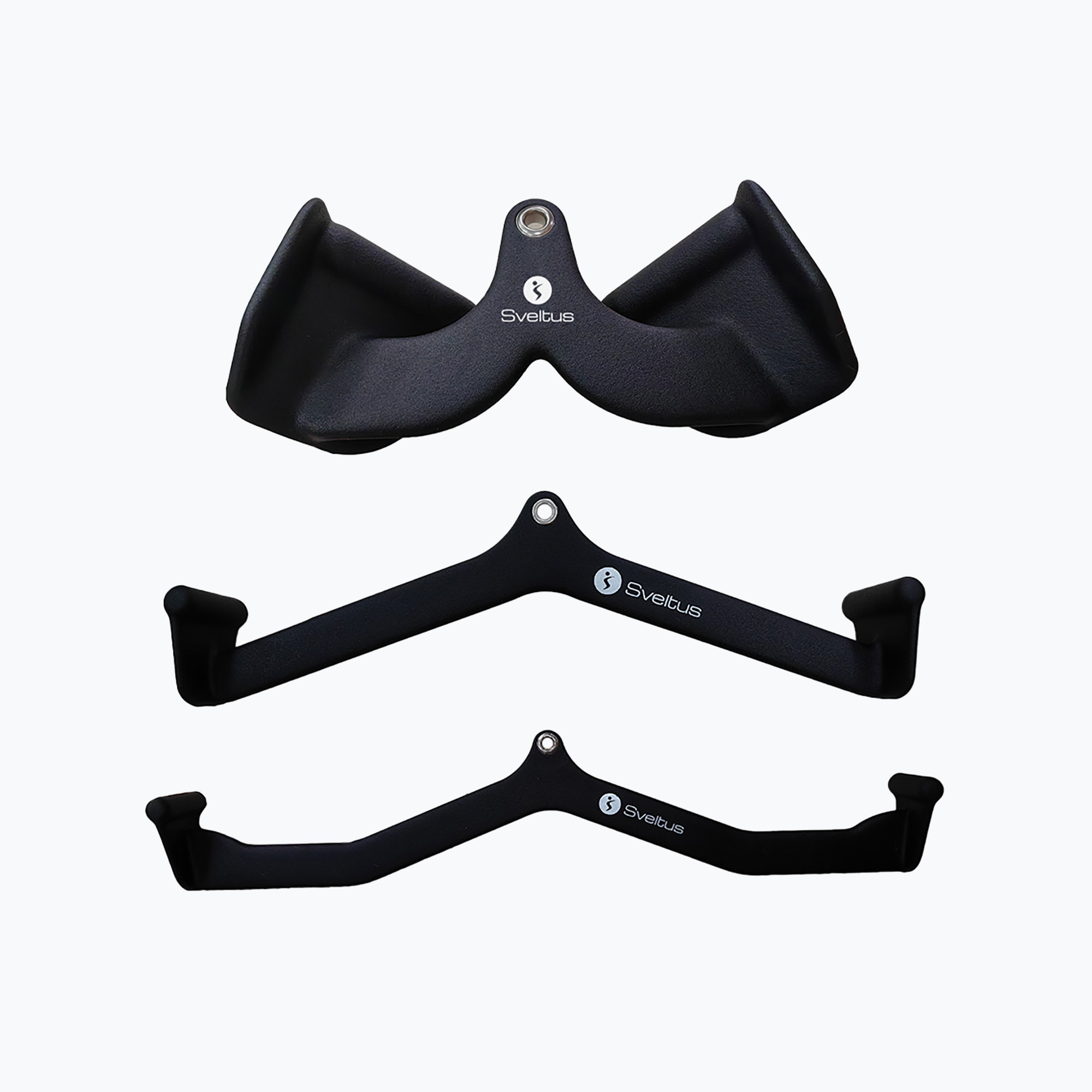 Uchwyty do wyciągu Sveltus 1589 Kit of 3 Ergo 3 szt. black