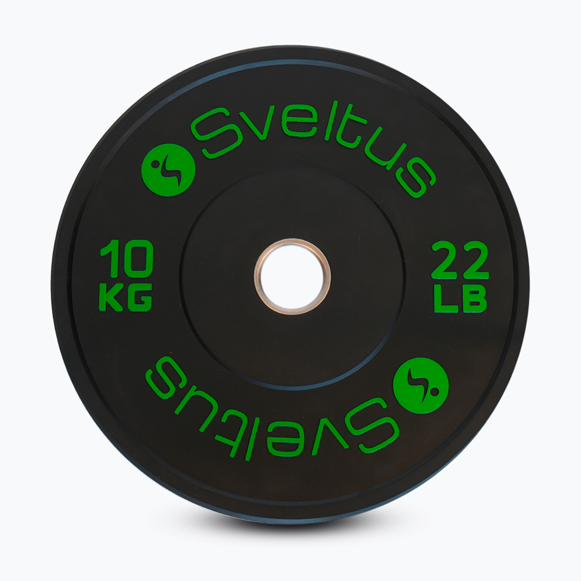 Obciążenie bumperowe olimpijskie Sveltus Training Olympic Disc 10 kg black 