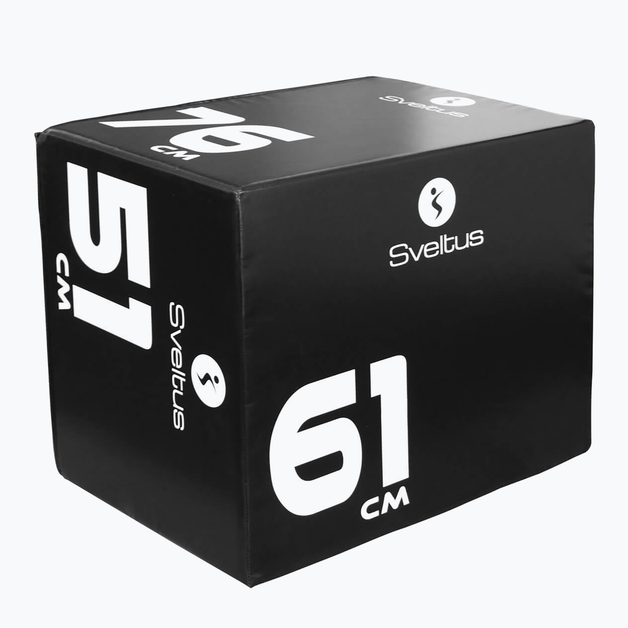Skrzynia z pianki plyometryczna Sveltus Soft Plyobox 3in1 czarna 4600 