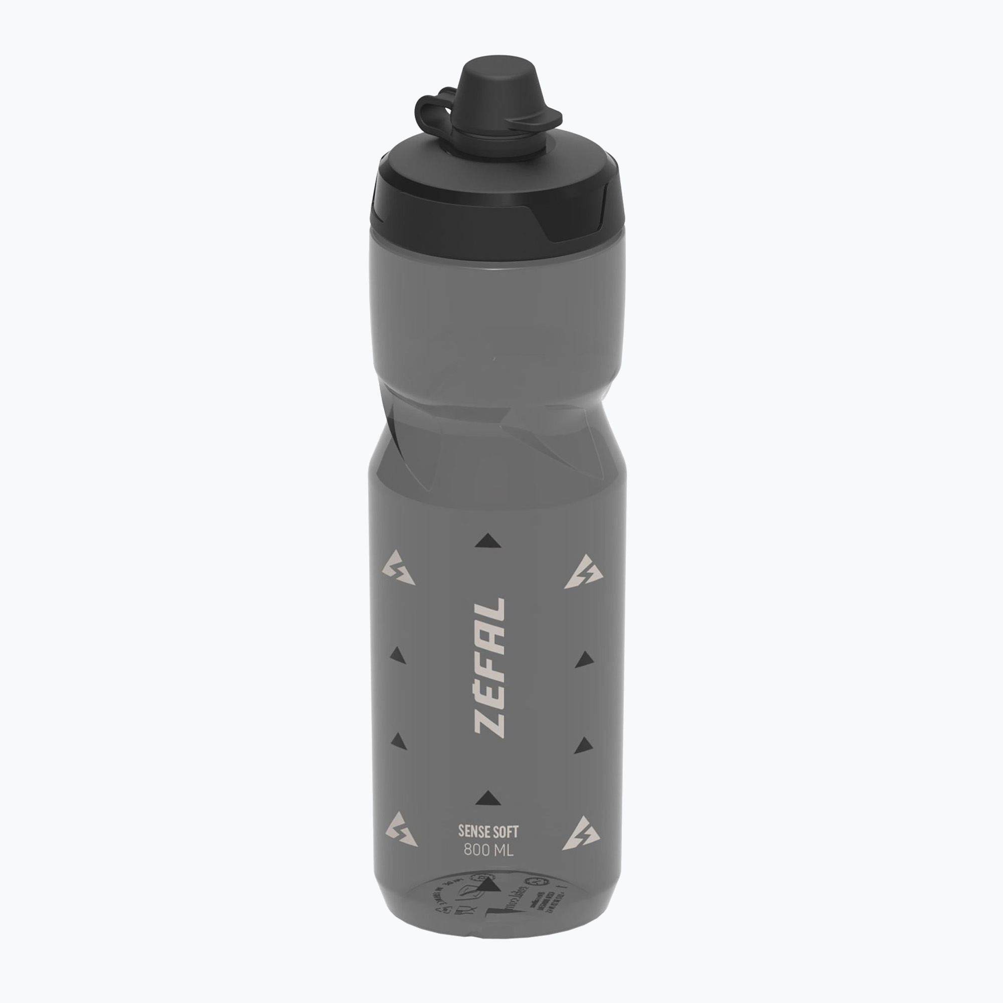 Sticlă de bicicletă Zefal Sense Soft 80 No-Mud 800 ml smoked black