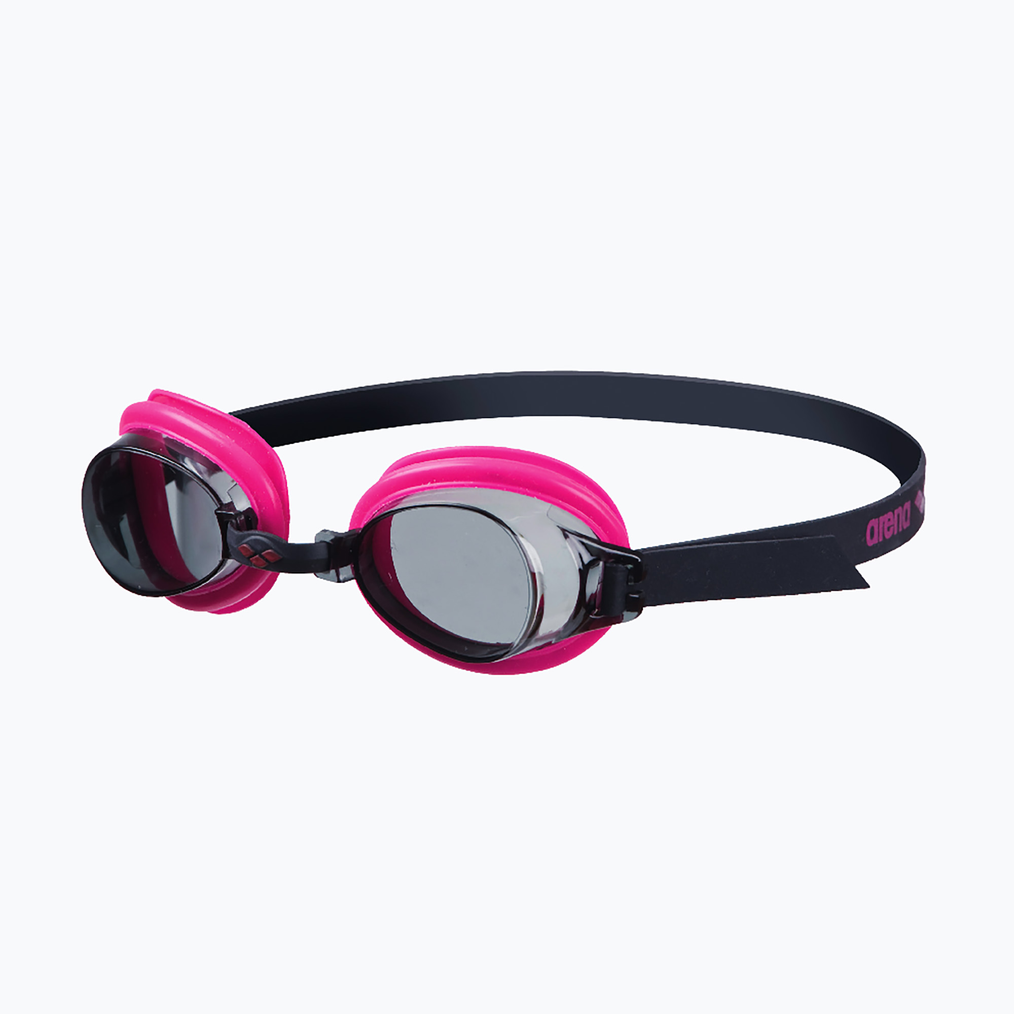 Детски очила за плуване arena Bubble 3 Junior black/smoke/fuchsia