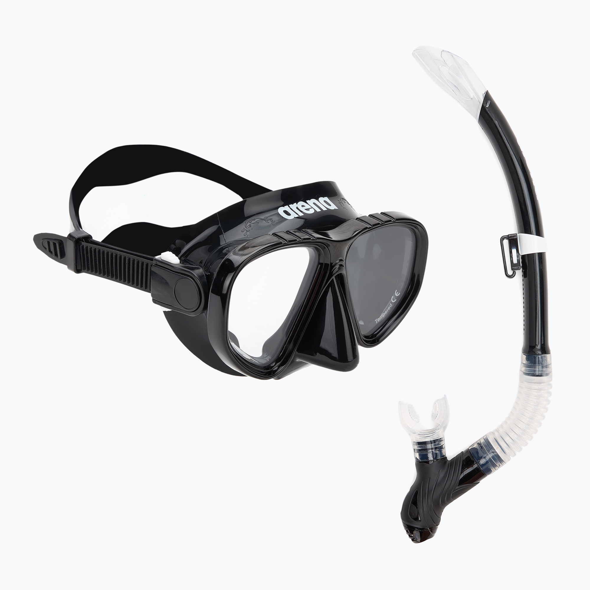 Zestaw do snorkelingu dziecięcy arena Premium Snorkeling Set Jr black/clear/black 